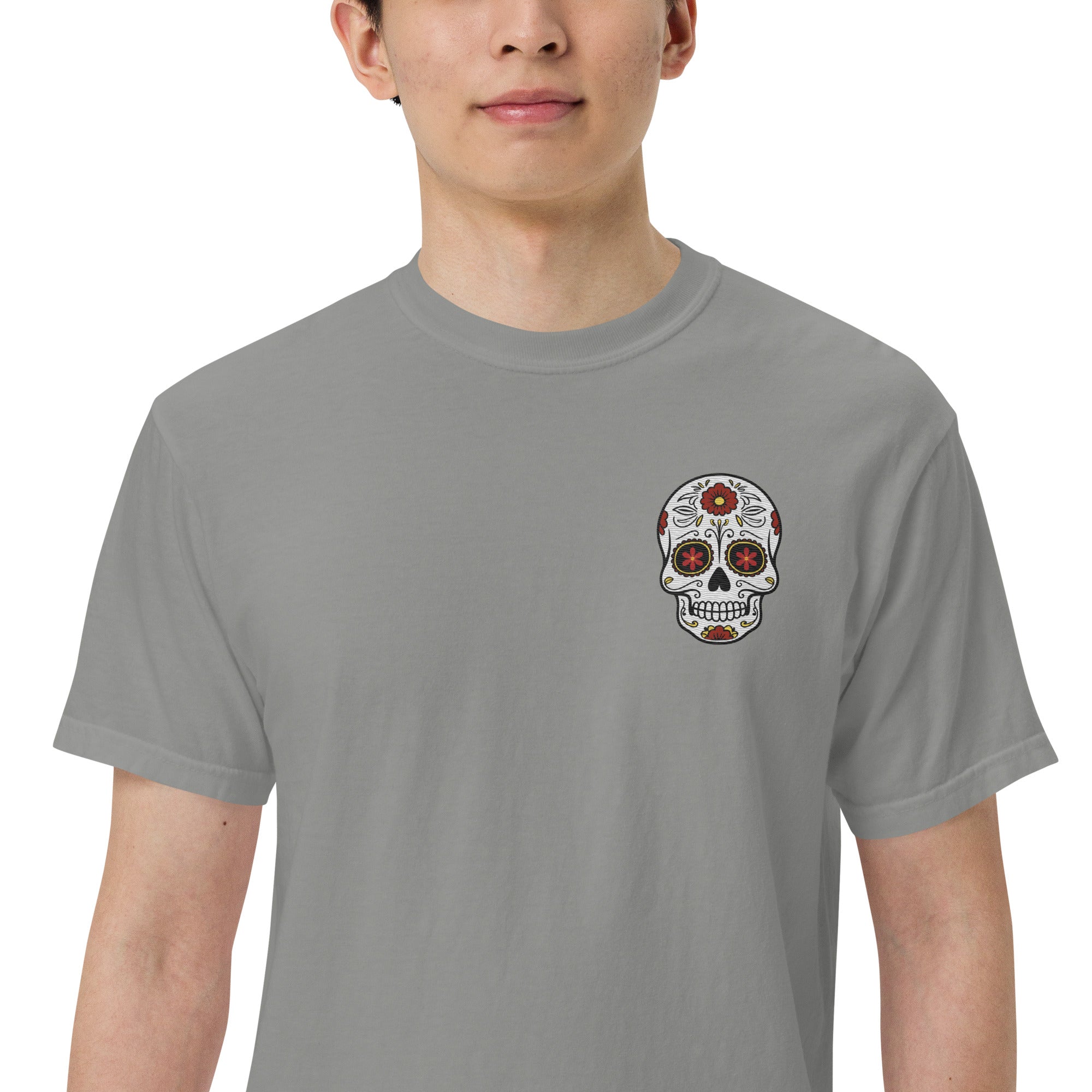 SOTVO Skeleton Sugar Skull Spooky Narrator: Unisex Comfort Wear/Colors Heavyweight T-Shirt