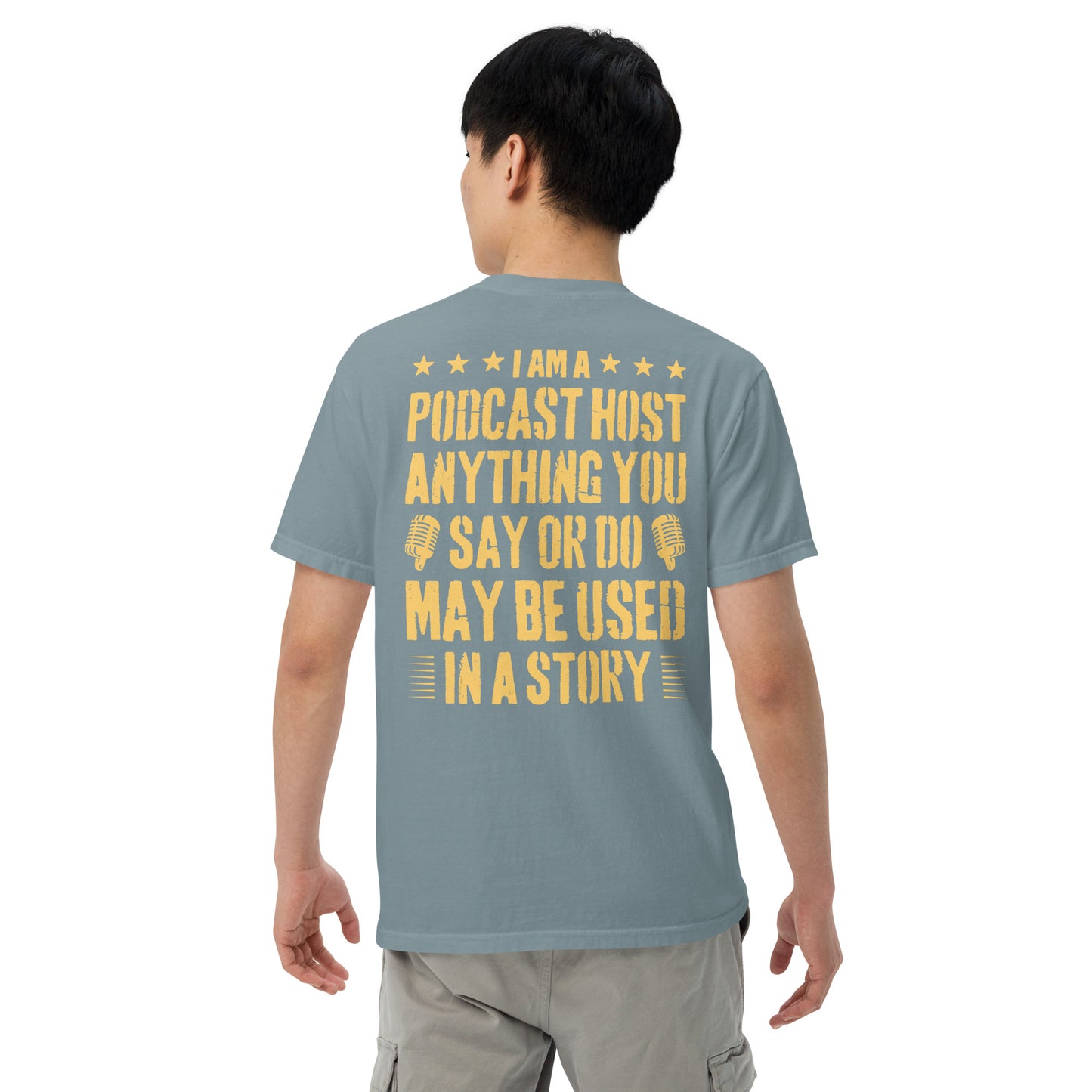 Podcasting Fun: Unisex Comfort Wear/Colors Heavyweight T-Shirt