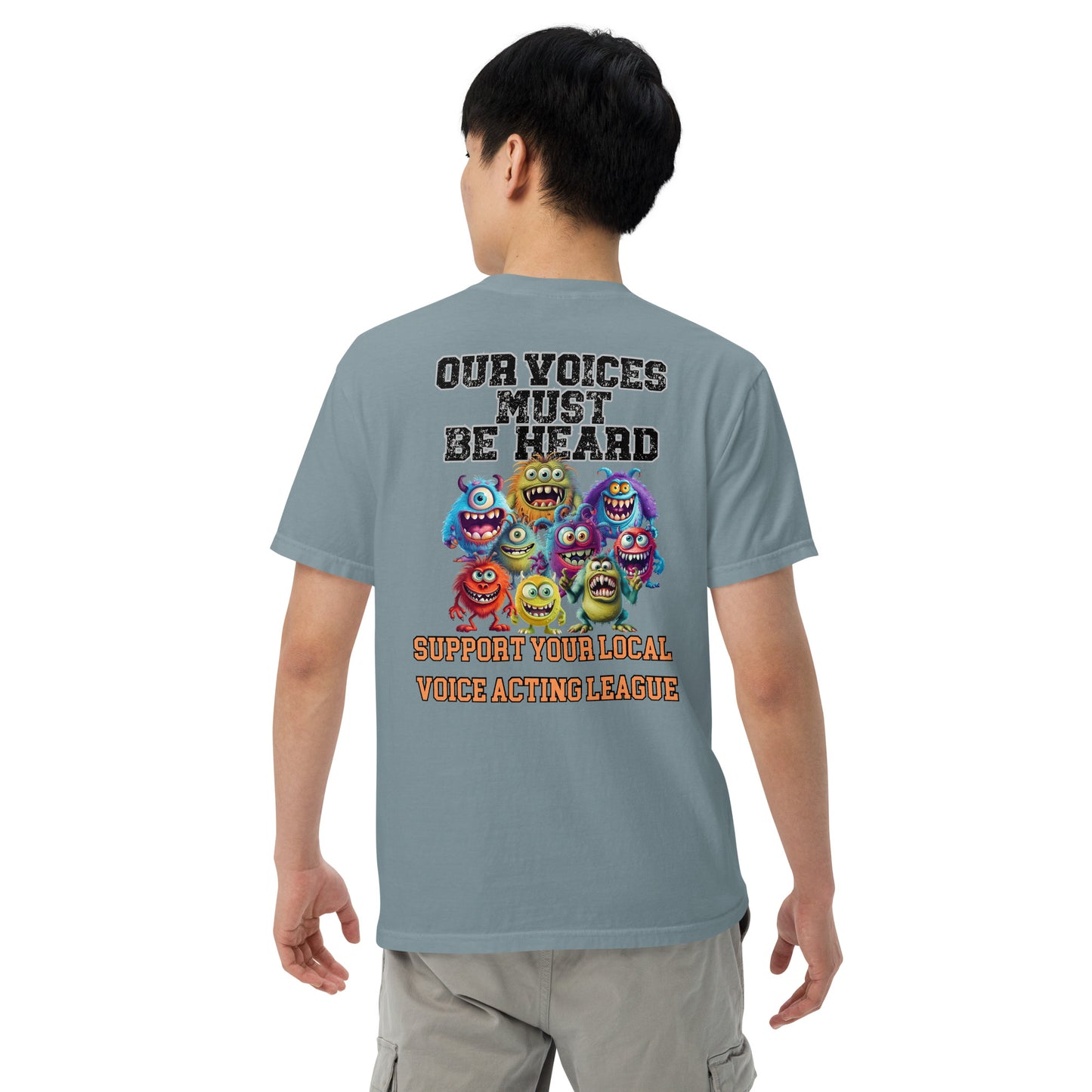 Cartoon Animation Guild "Our Voices Must Be Heard": Unisex Comfort Wear/Colors Heavyweight T-Shirt