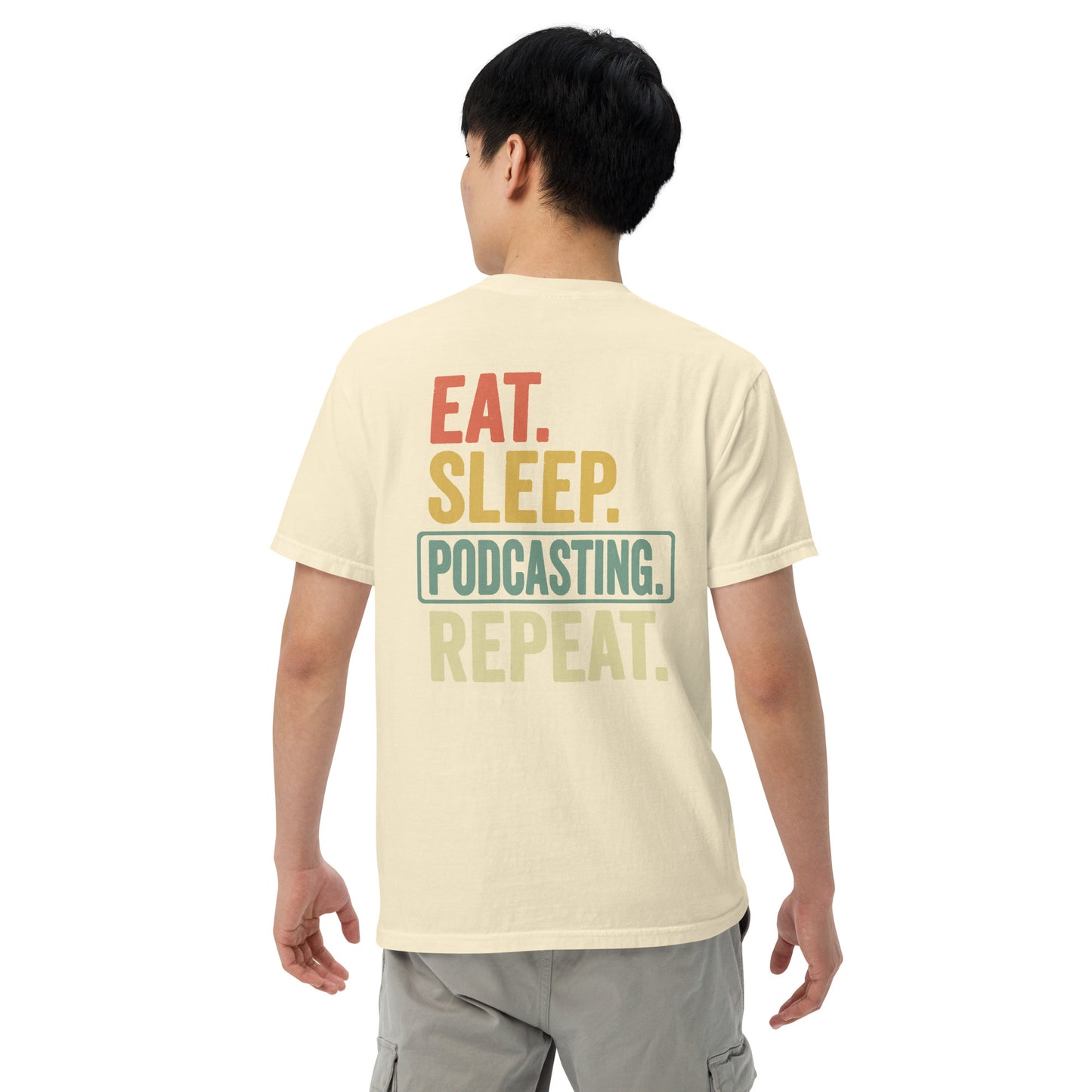 SOTVO Booth Wear: Podcast Repeat: Unisex Comfort Wear/Colors Heavyweight T-Shirt