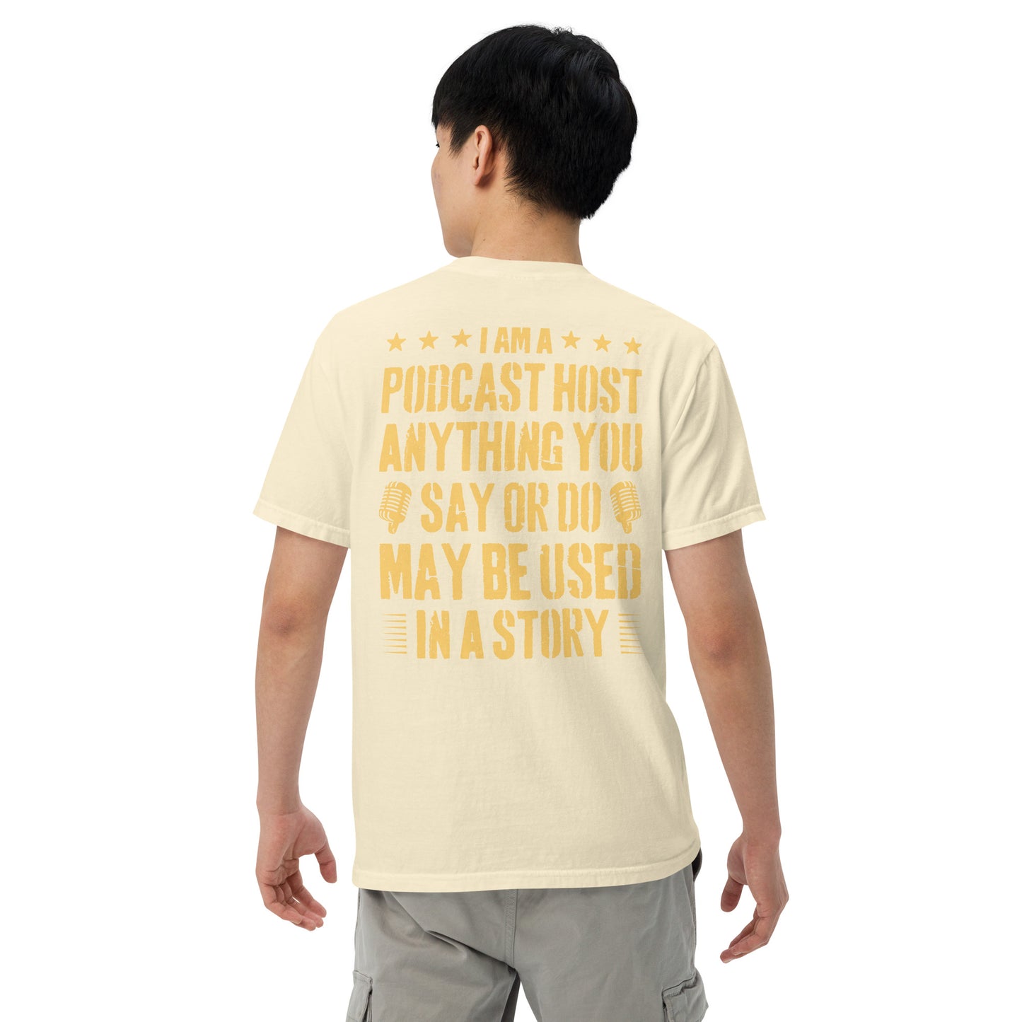 Podcasting Fun: Unisex Comfort Wear/Colors Heavyweight T-Shirt