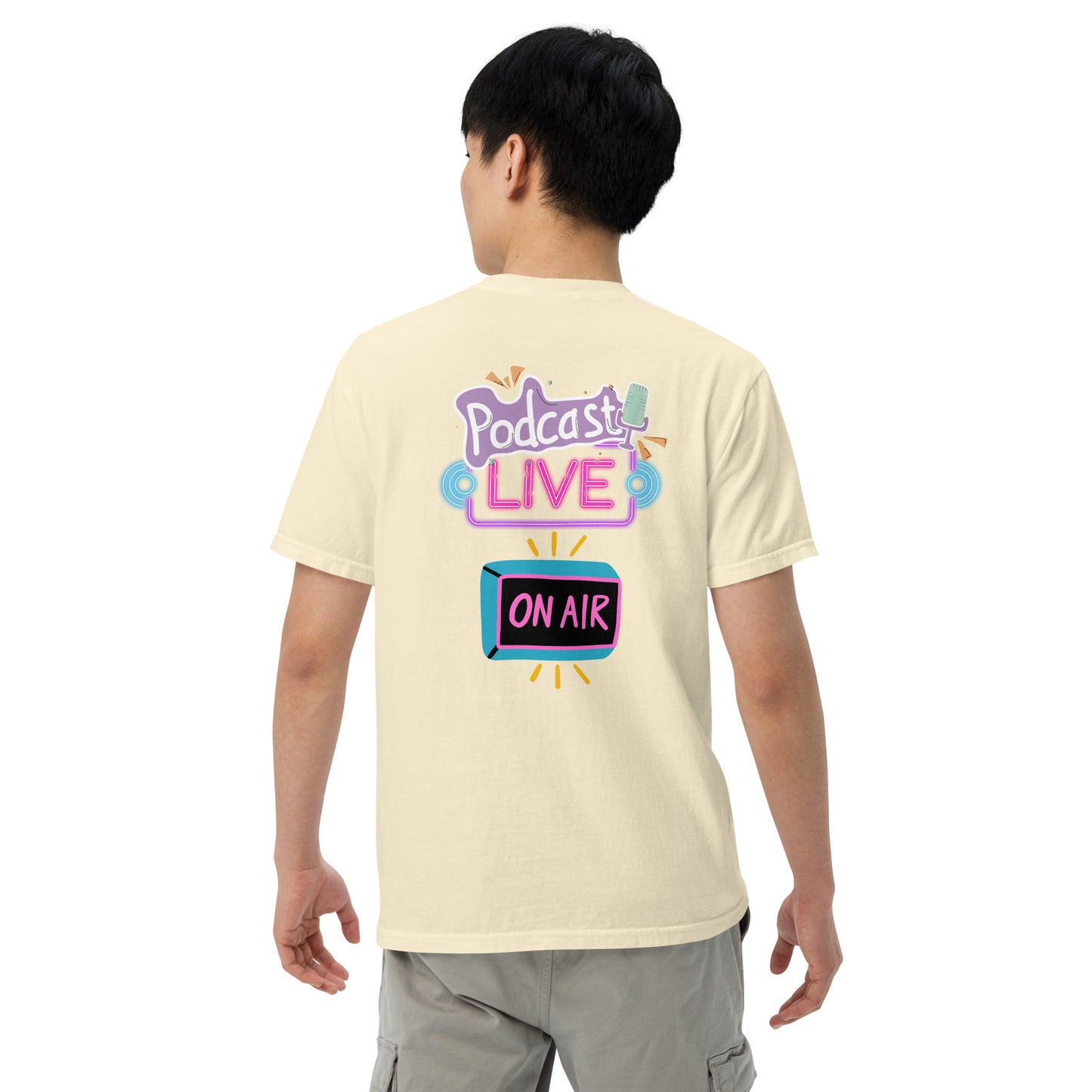 Podcast Live On Air: Unisex Comfort Wear/Colors Heavyweight T-Shirt