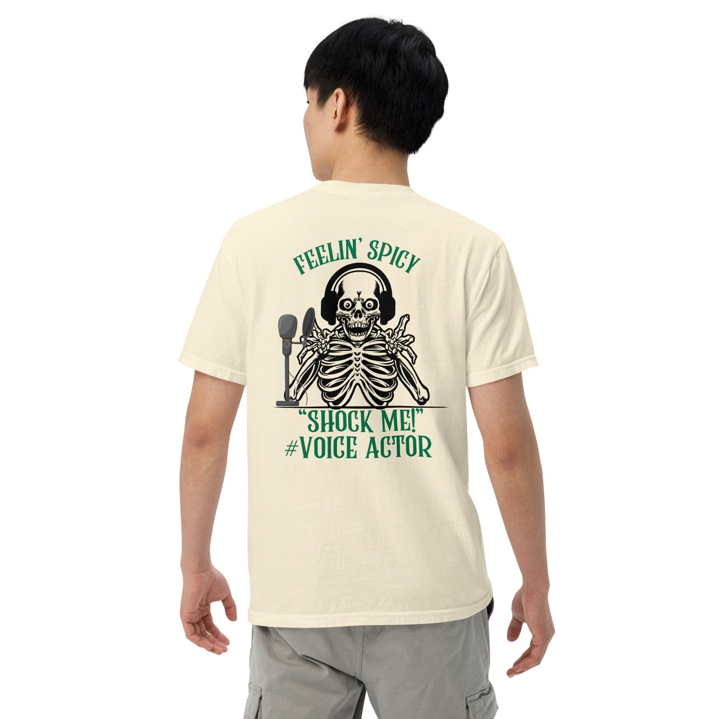 SOTVO Skeleton Sugar Skull Feelin' Spicy VA: Unisex Comfort Wear/Colors Heavyweight T-Shirt
