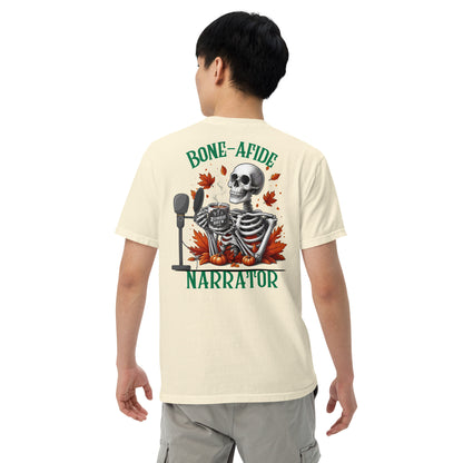 SOTVO Skeleton Sugar Skull Bone-Afide Narrator: Unisex Comfort Wear/Colors Heavyweight T-Shirt