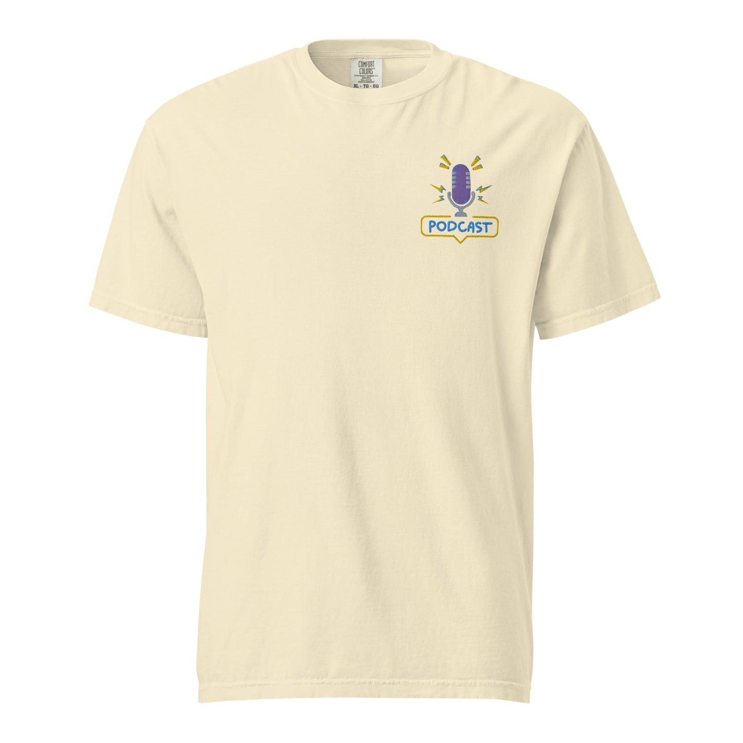 Just A Girl Who Loves Podcasting: Unisex Comfort Wear/Colors Heavyweight T-Shirt