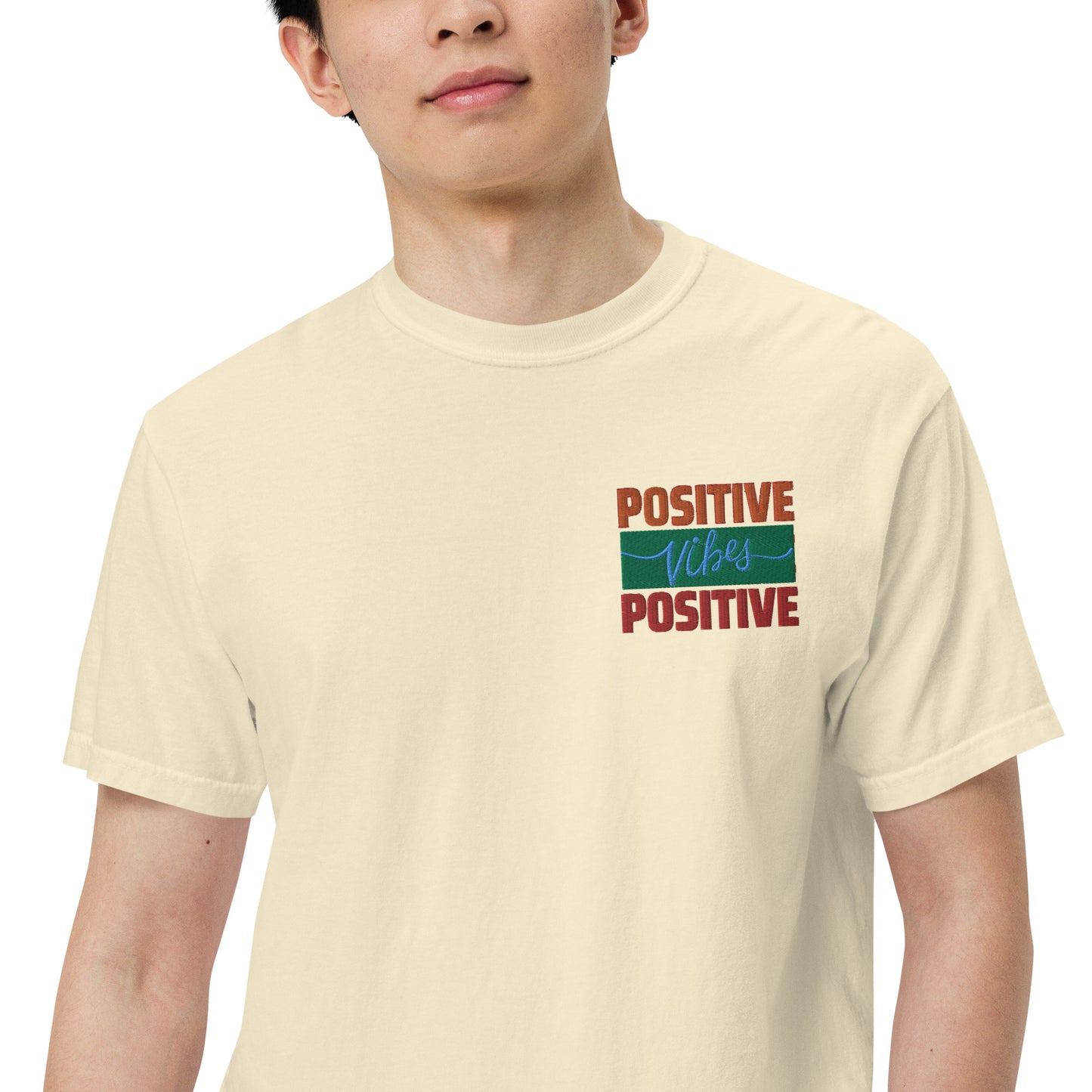 Motivational Positive Vibes: Unisex Comfort Wear/Colors Heavyweight T-Shirt