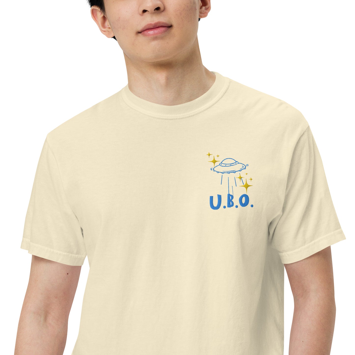 U.B.O. Unidentified Booth Overlord: Unisex Comfort Wear/Colors Heavyweight T-Shirt