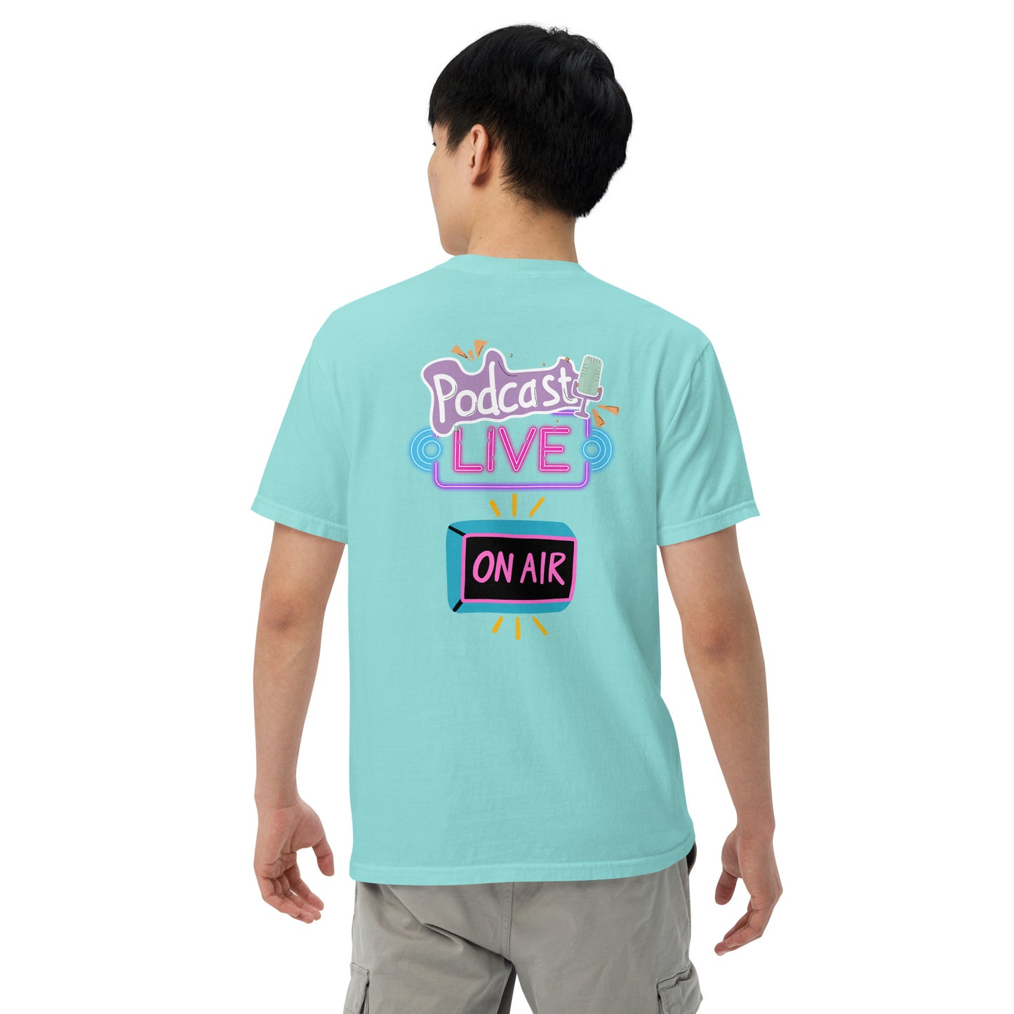 Podcast Live On Air: Unisex Comfort Wear/Colors Heavyweight T-Shirt