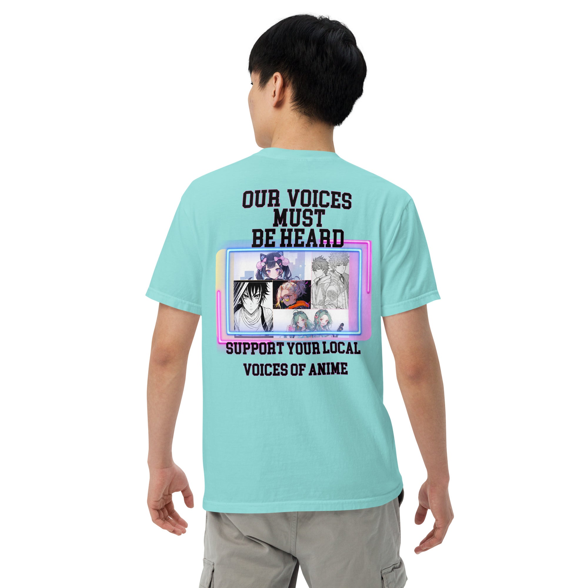 Anime Guild &quot;Our Voices Must Be Heard&quot;: Unisex Comfort Wear/Colors Heavyweight T-Shirt