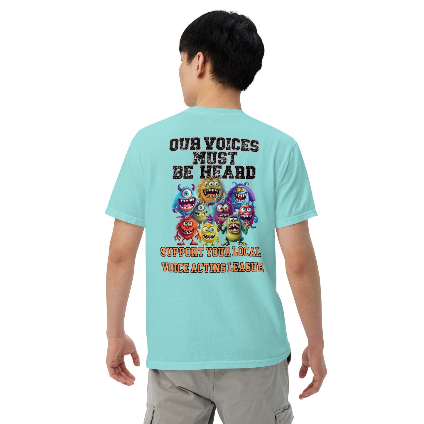 Cartoon Animation Guild "Our Voices Must Be Heard": Unisex Comfort Wear/Colors Heavyweight T-Shirt