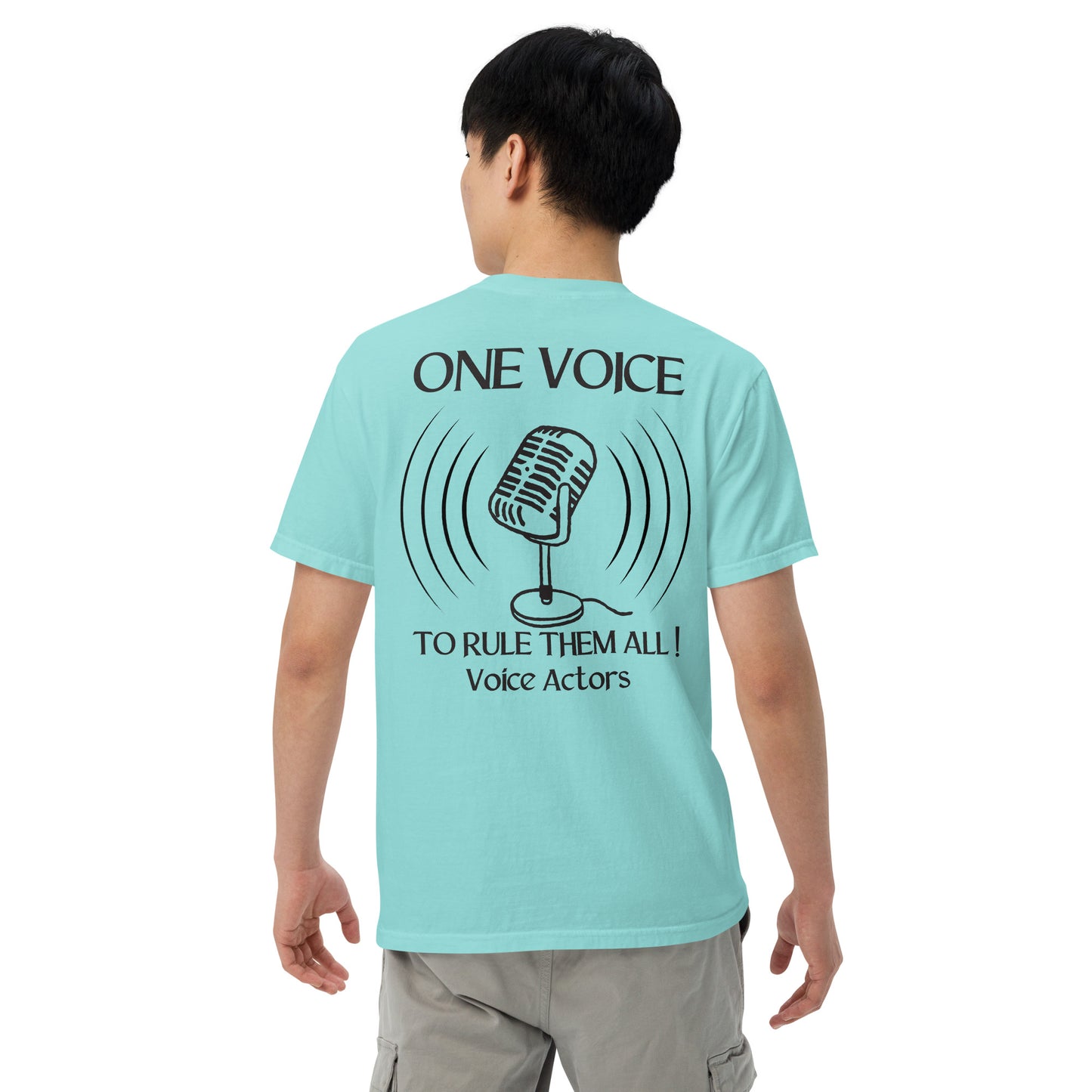 SOTVO Booth Wear: "ONE VOICE to RULE THEM ALL": Unisex Comfort Wear/Colors Heavyweight T-Shirt