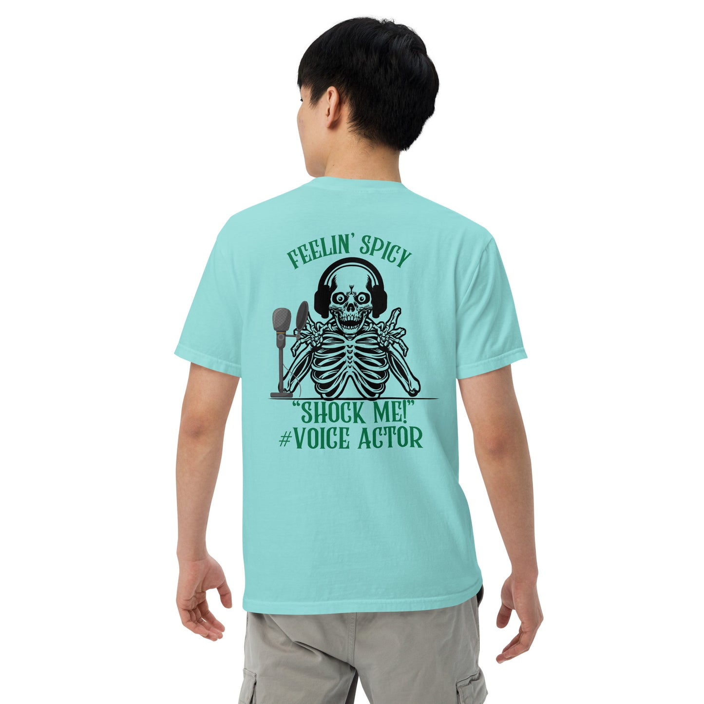 SOTVO Skeleton Sugar Skull Feelin' Spicy VA: Unisex Comfort Wear/Colors Heavyweight T-Shirt