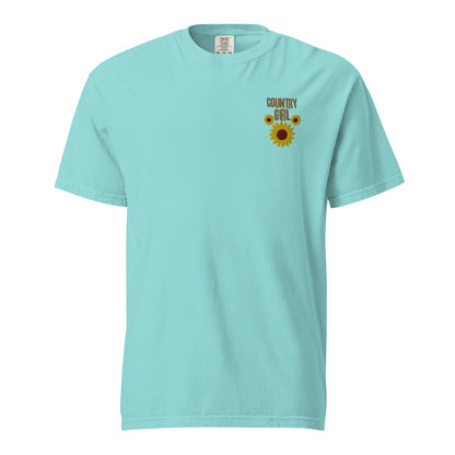 Cute Country Girl Fun Chickens: Unisex Comfort Wear/Colors Heavyweight T-Shirt