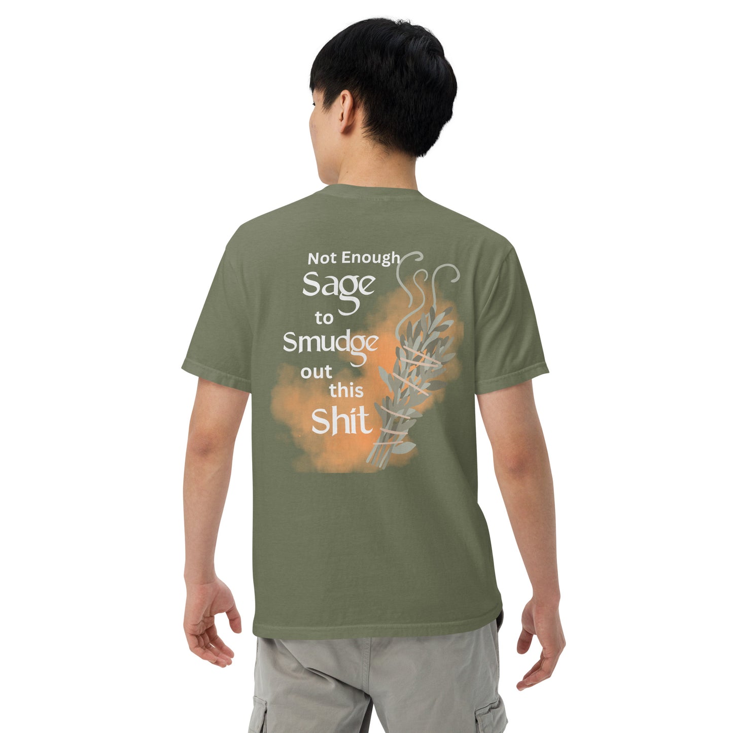 Not Enough Sage Motivational DARK Colors: Unisex Comfort Wear/Colors Heavyweight T-Shirt