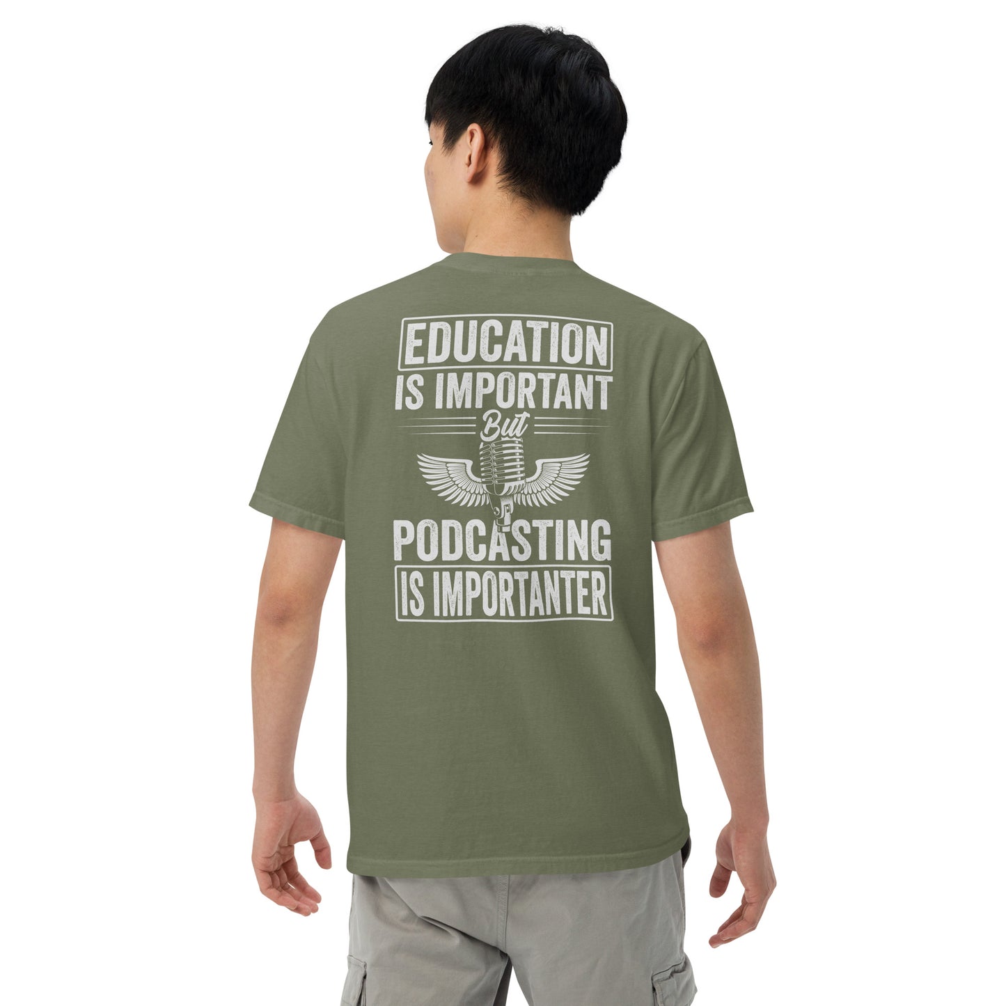 Podcast and Education: Unisex Comfort Wear/Colors Heavyweight T-Shirt
