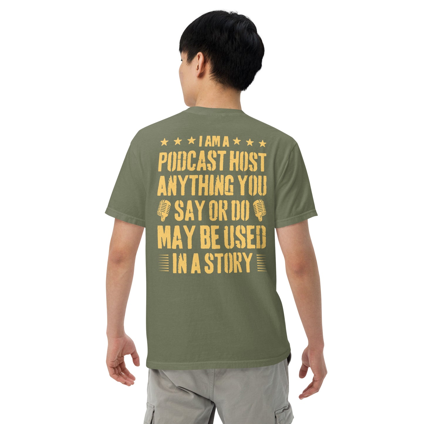 Podcasting Fun: Unisex Comfort Wear/Colors Heavyweight T-Shirt