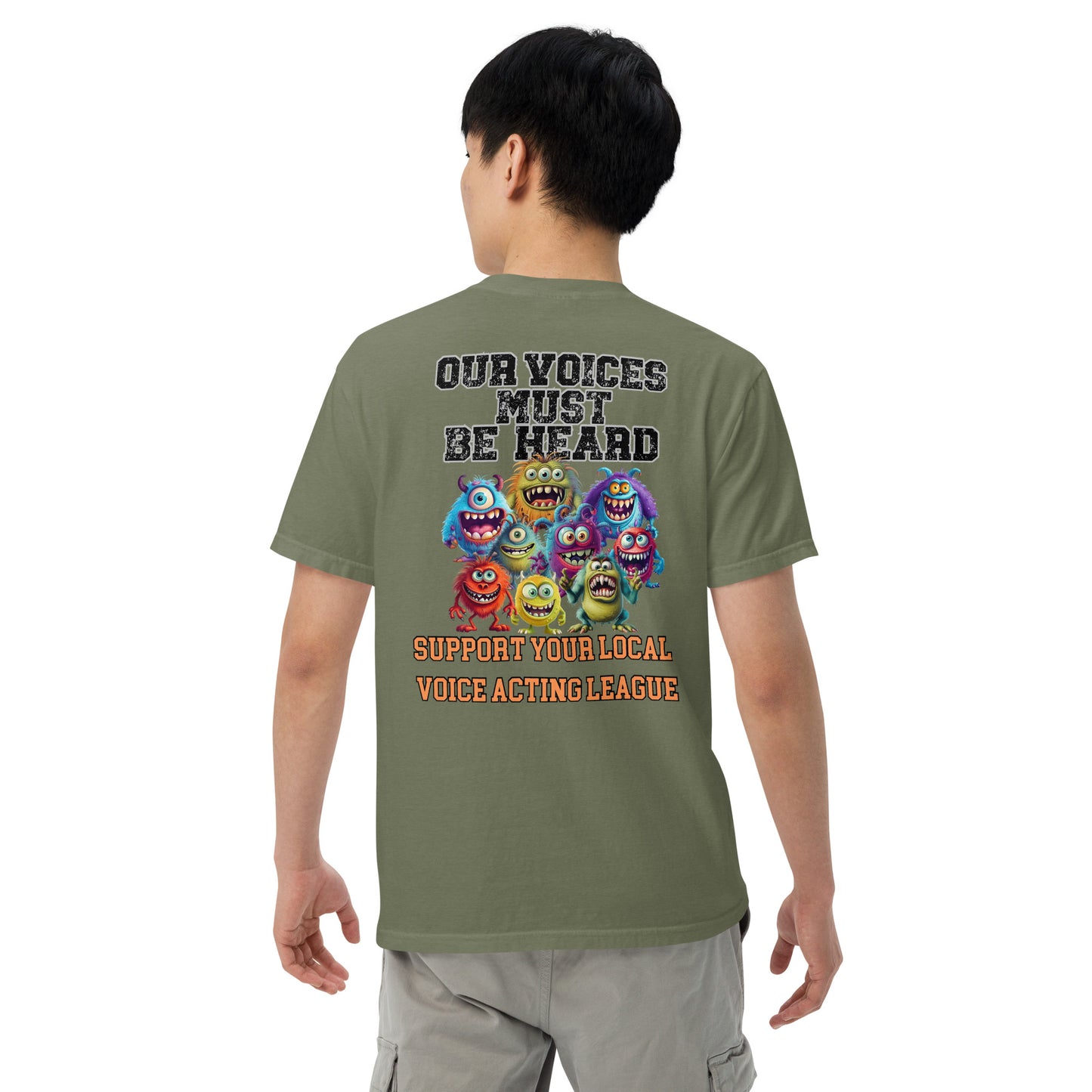 Cartoon Animation Guild "Our Voices Must Be Heard": Unisex Comfort Wear/Colors Heavyweight T-Shirt