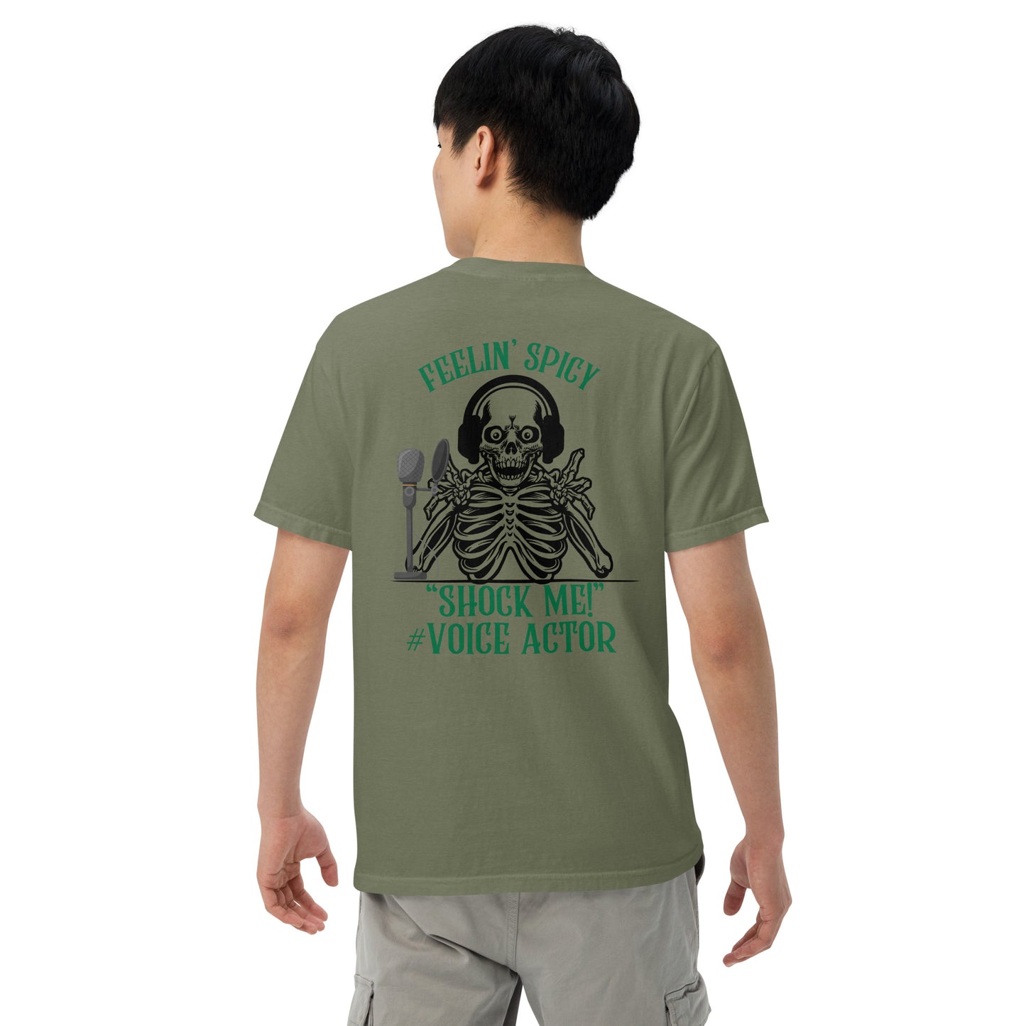 SOTVO Skeleton Sugar Skull Feelin' Spicy VA: Unisex Comfort Wear/Colors Heavyweight T-Shirt