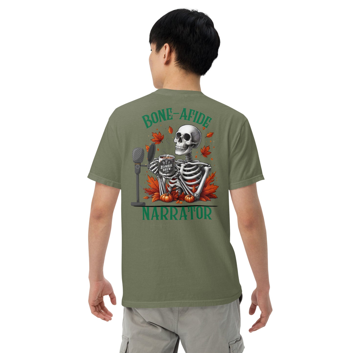 SOTVO Skeleton Sugar Skull Bone-Afide Narrator: Unisex Comfort Wear/Colors Heavyweight T-Shirt