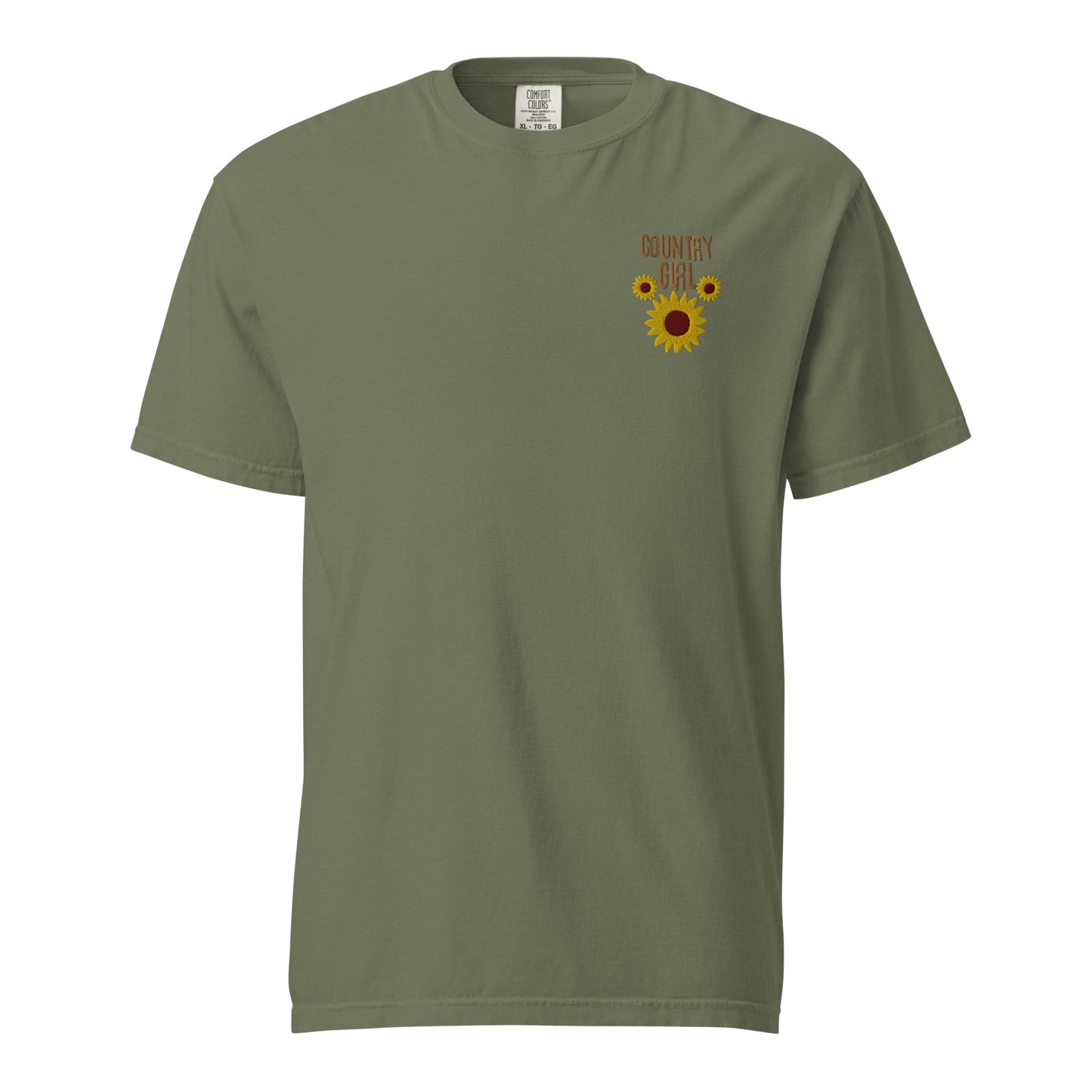 Cute Country Girl Fun Chickens: Unisex Comfort Wear/Colors Heavyweight T-Shirt