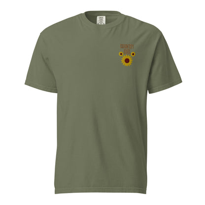Cute Country Girl Fun Chickens: Unisex Comfort Wear/Colors Heavyweight T-Shirt