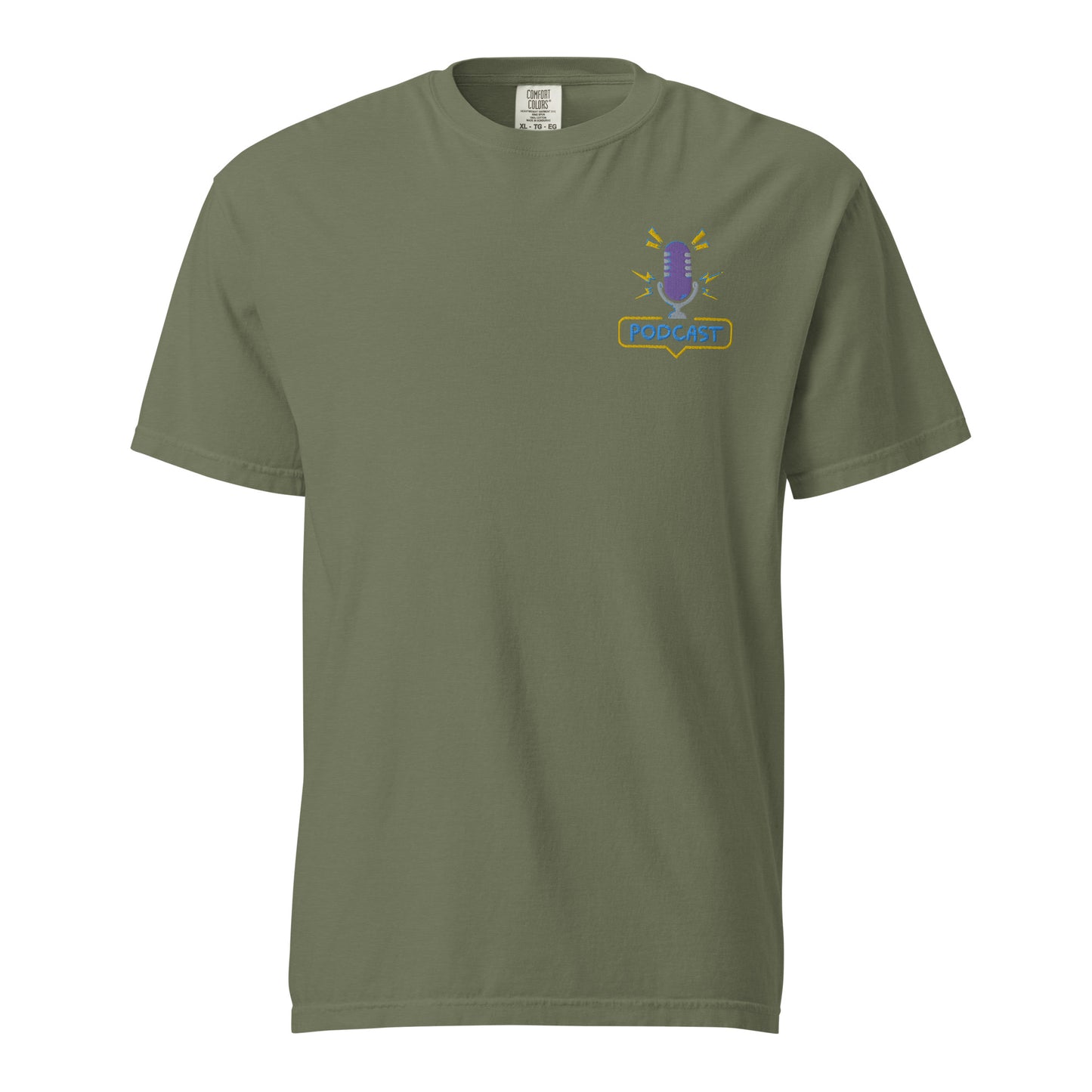 Just A Girl Who Loves Podcasting: Unisex Comfort Wear/Colors Heavyweight T-Shirt