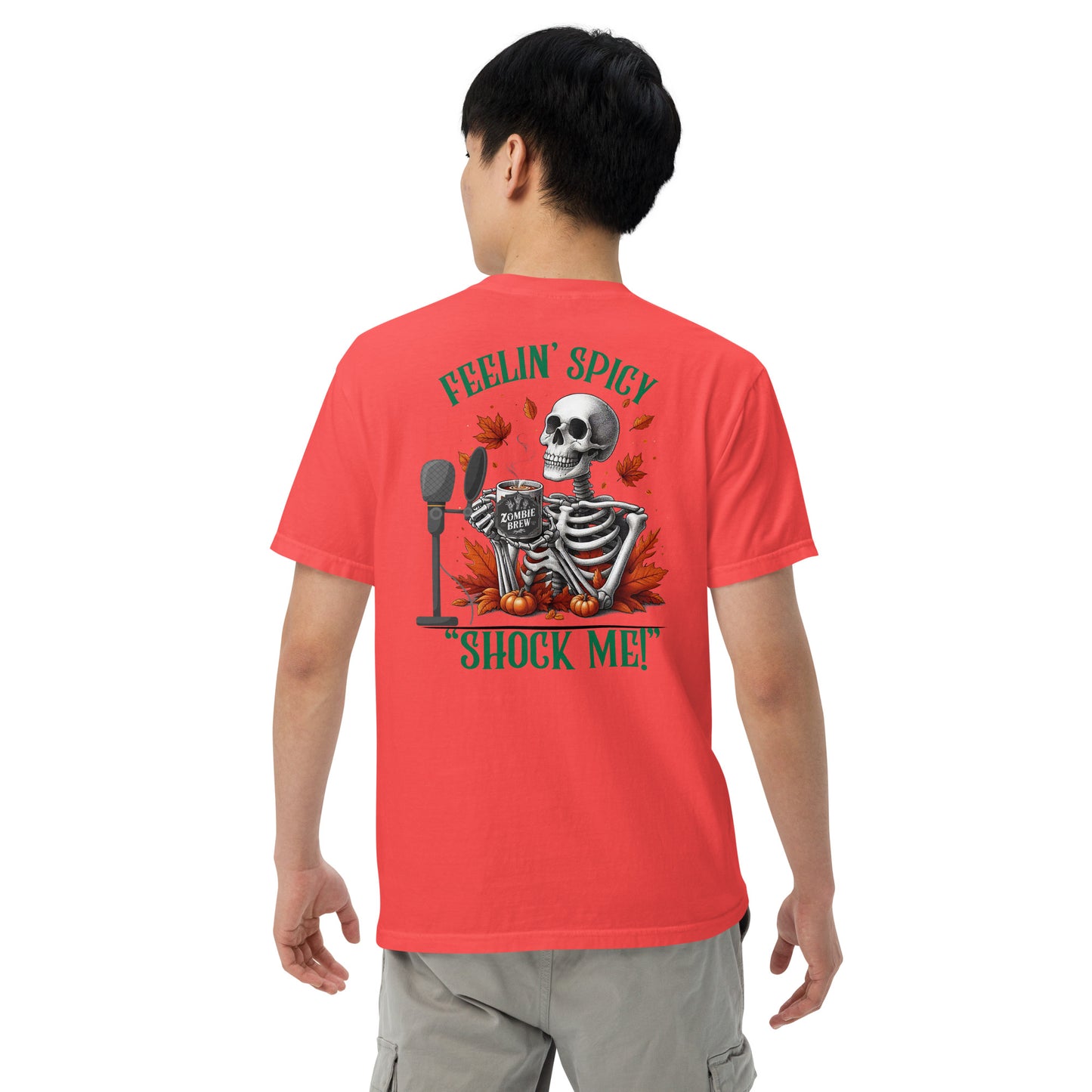 SOTVO Skeleton Sugar Skull Feelin' Spicy: Unisex Comfort Wear/Colors Heavyweight T-Shirt