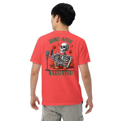 SOTVO Skeleton Sugar Skull Bone-Afide Narrator: Unisex Comfort Wear/Colors Heavyweight T-Shirt