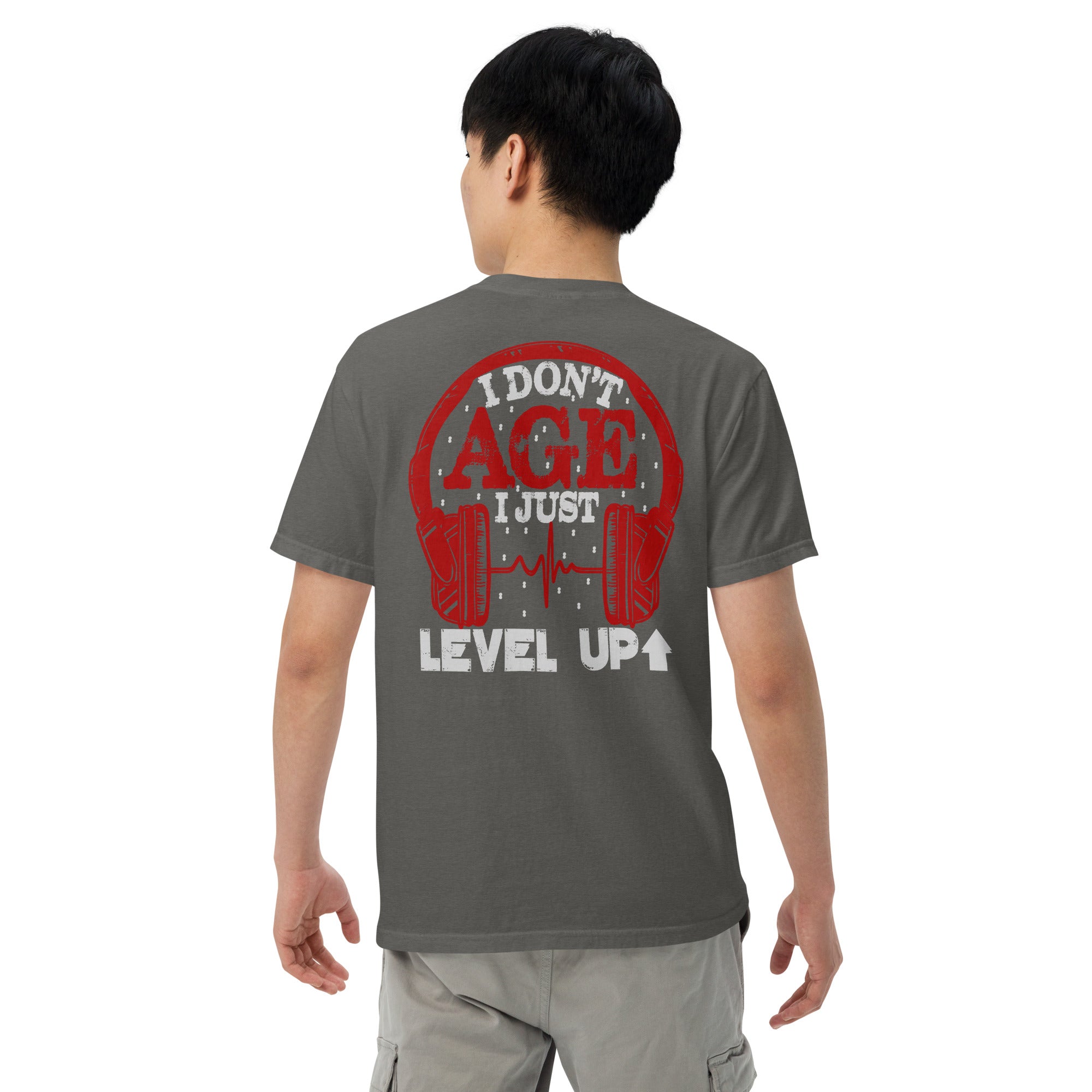 Older Bolder Level Up: Unisex Comfort Wear/Colors Heavyweight T-Shirt