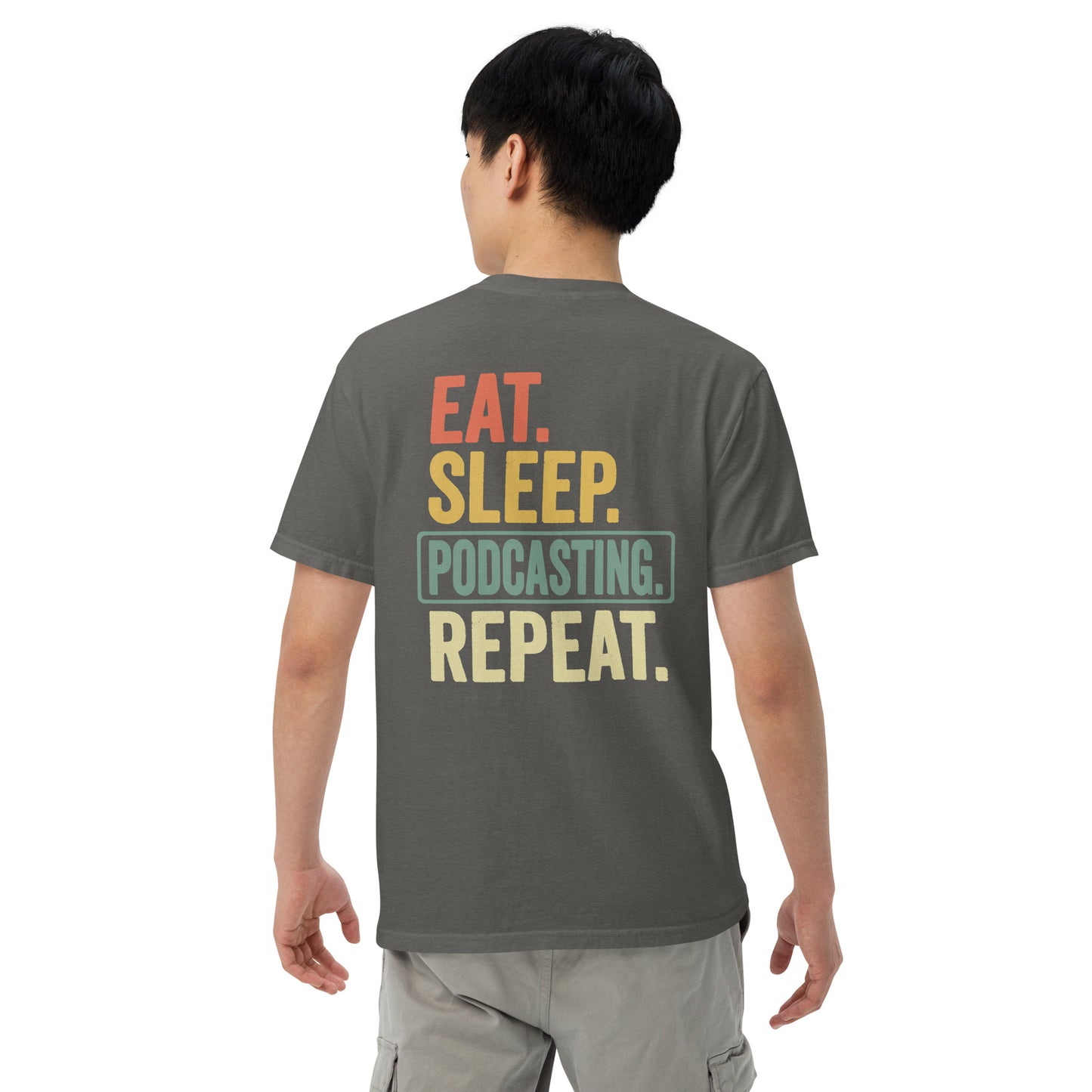 SOTVO Booth Wear: Podcast Repeat: Unisex Comfort Wear/Colors Heavyweight T-Shirt