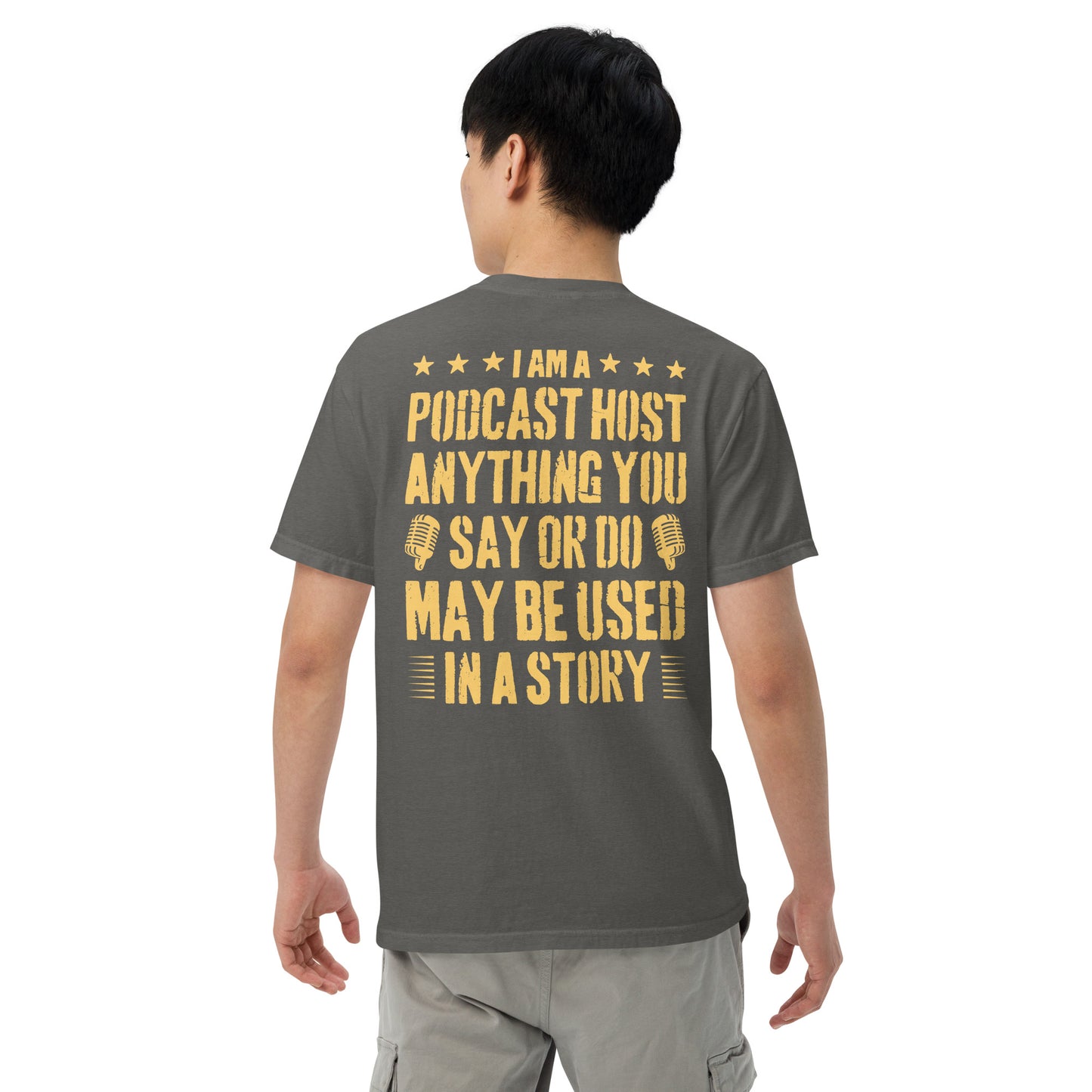 Podcasting Fun: Unisex Comfort Wear/Colors Heavyweight T-Shirt