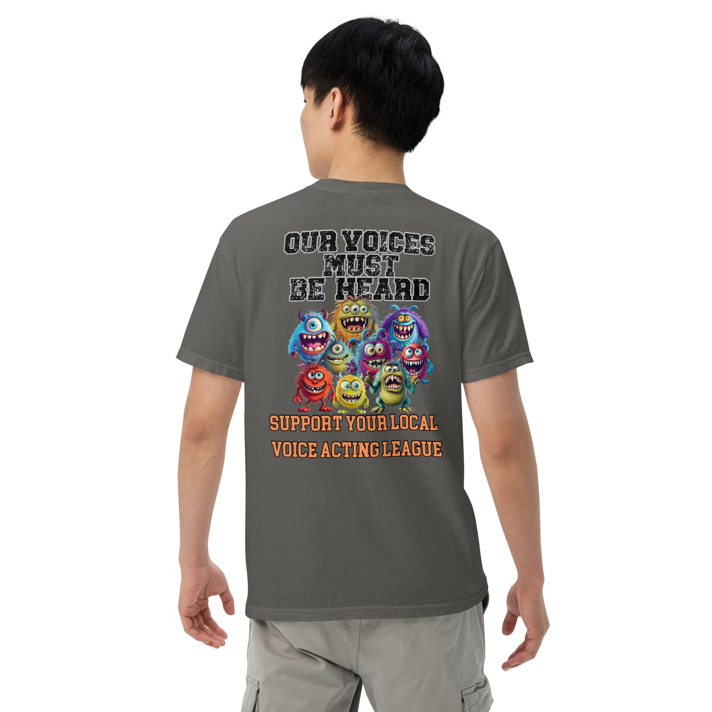 Cartoon Animation Guild "Our Voices Must Be Heard": Unisex Comfort Wear/Colors Heavyweight T-Shirt