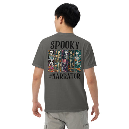 SOTVO Skeleton Sugar Skull Spooky Narrator: Unisex Comfort Wear/Colors Heavyweight T-Shirt