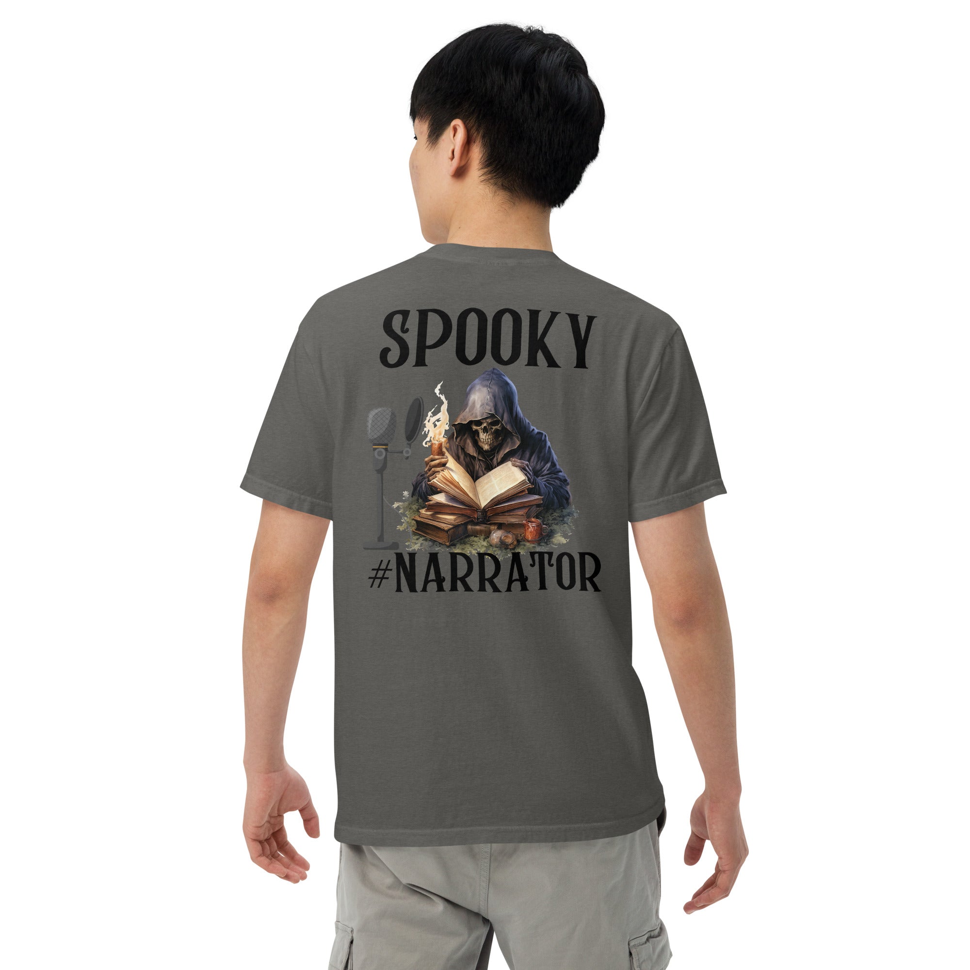 SOTVO Skeleton Sugar Skull Spooky Narrator: Unisex Comfort Wear/Colors Heavyweight T-Shirt