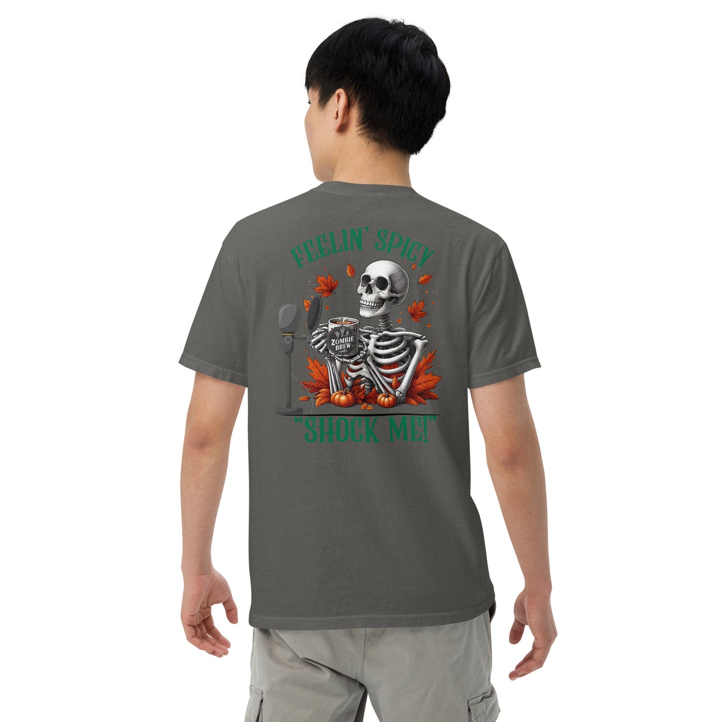 SOTVO Skeleton Sugar Skull Feelin' Spicy: Unisex Comfort Wear/Colors Heavyweight T-Shirt