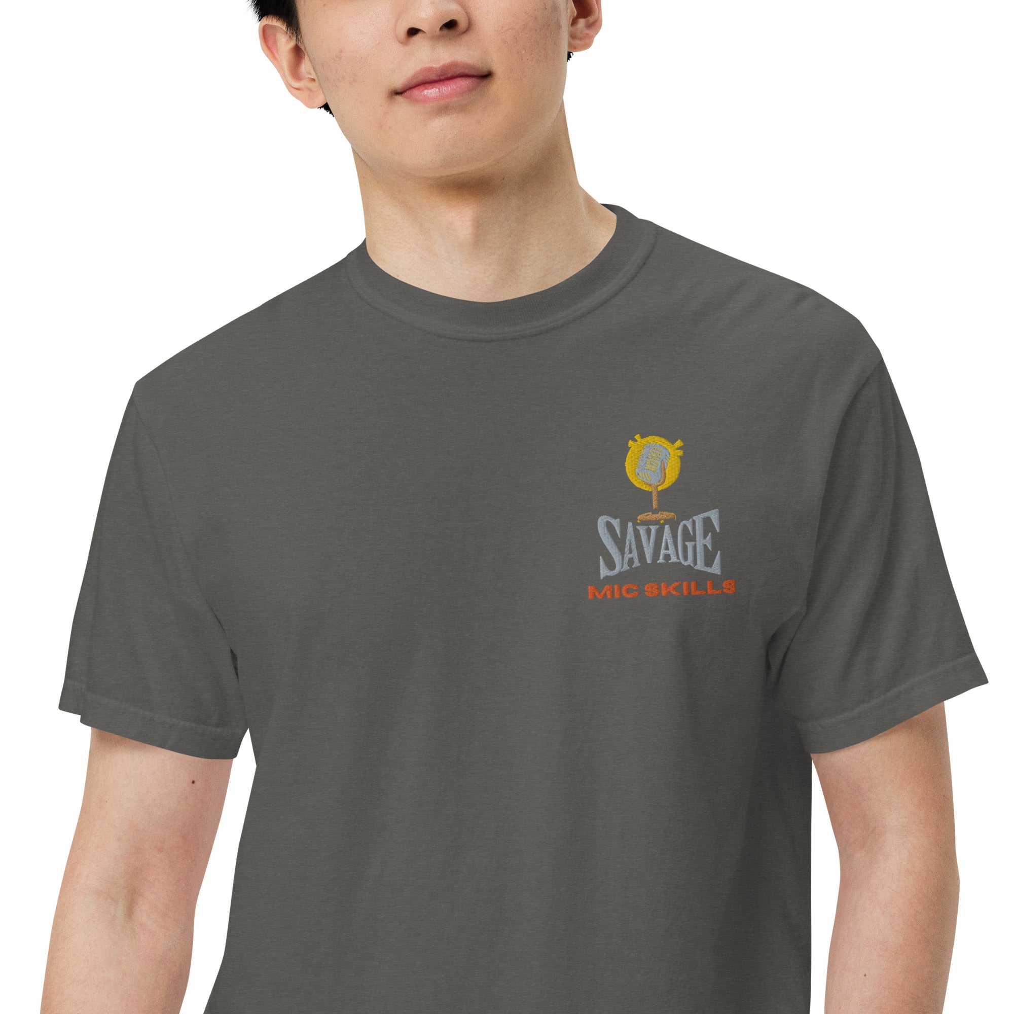 SOTVO Booth Wear: ROAR Tiger Savage Mic Skills: Unisex Comfort Wear/Colors Heavyweight T-Shirt