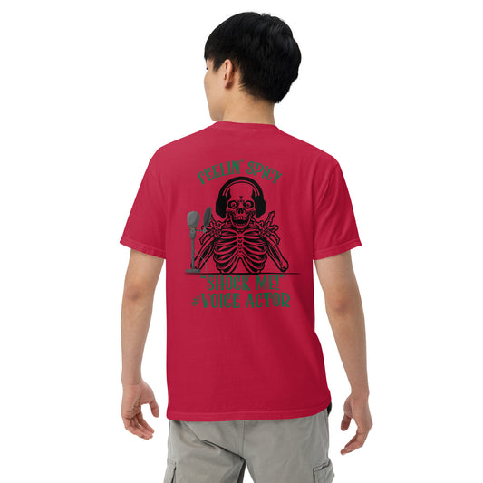 SOTVO Skeleton Sugar Skull Feelin' Spicy VA: Unisex Comfort Wear/Colors Heavyweight T-Shirt