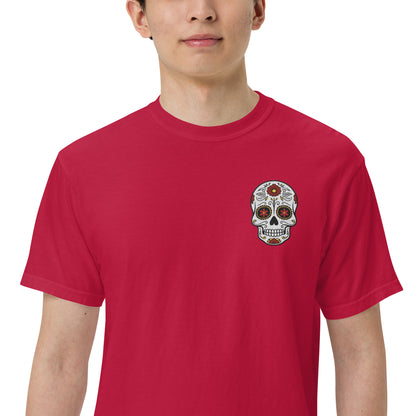 SOTVO Skeleton Sugar Skull Bone-afide Voice Actor: Unisex Comfort Wear/Colors Heavyweight T-Shirt