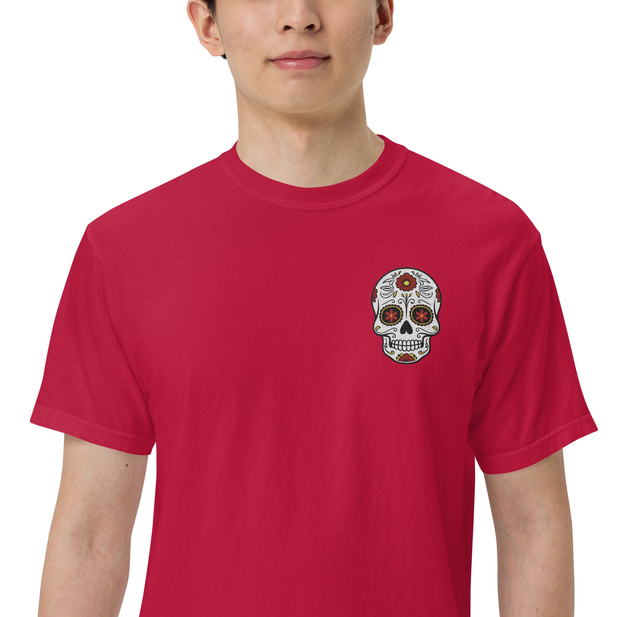 SOTVO Skeleton Sugar Skull Mummy Voice Actor: Unisex Comfort Wear/Colors Heavyweight T-Shirt