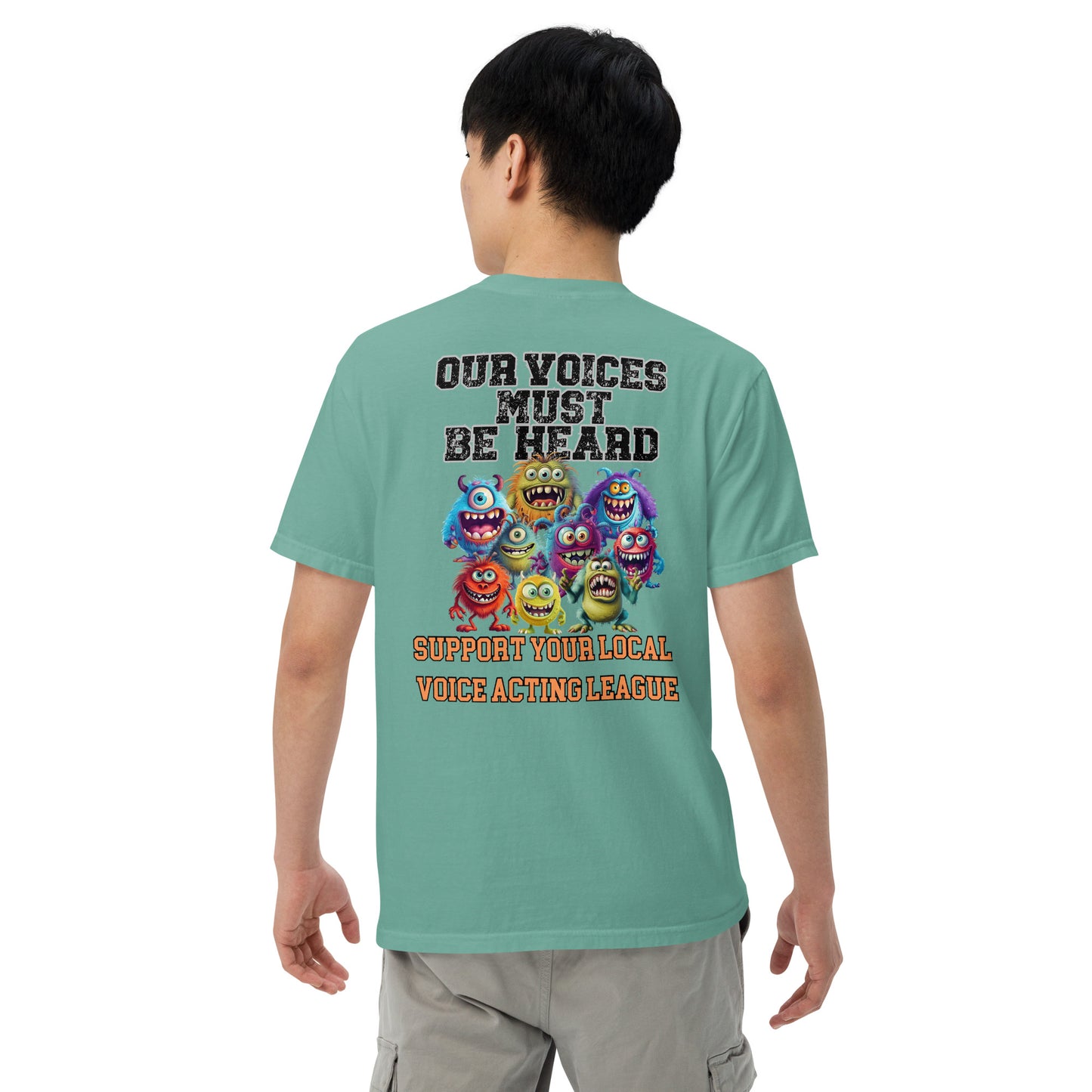Cartoon Animation Guild "Our Voices Must Be Heard": Unisex Comfort Wear/Colors Heavyweight T-Shirt