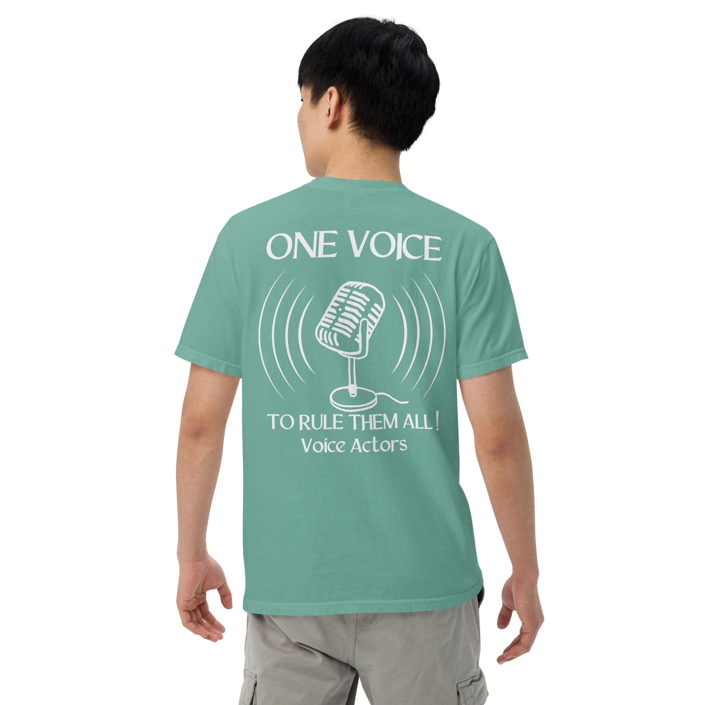 SOTVO Booth Wear: "ONE VOICE to RULE THEM ALL": Unisex Comfort Wear/Colors Heavyweight T-Shirt