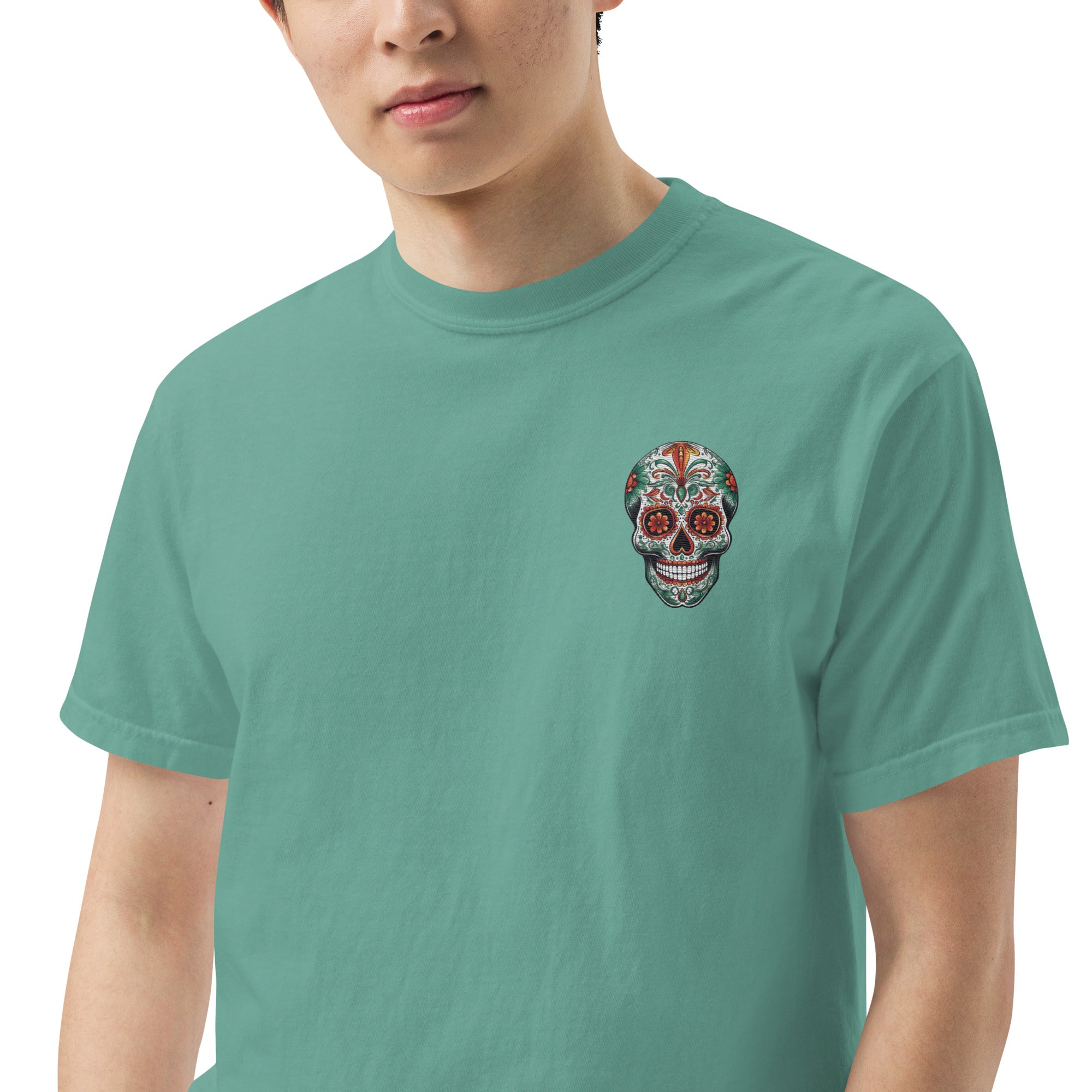 SOTVO Skeleton Sugar Skull Boo...tiful To The Bone Narrator: Unisex Comfort Wear/Colors Heavyweight T-Shirt