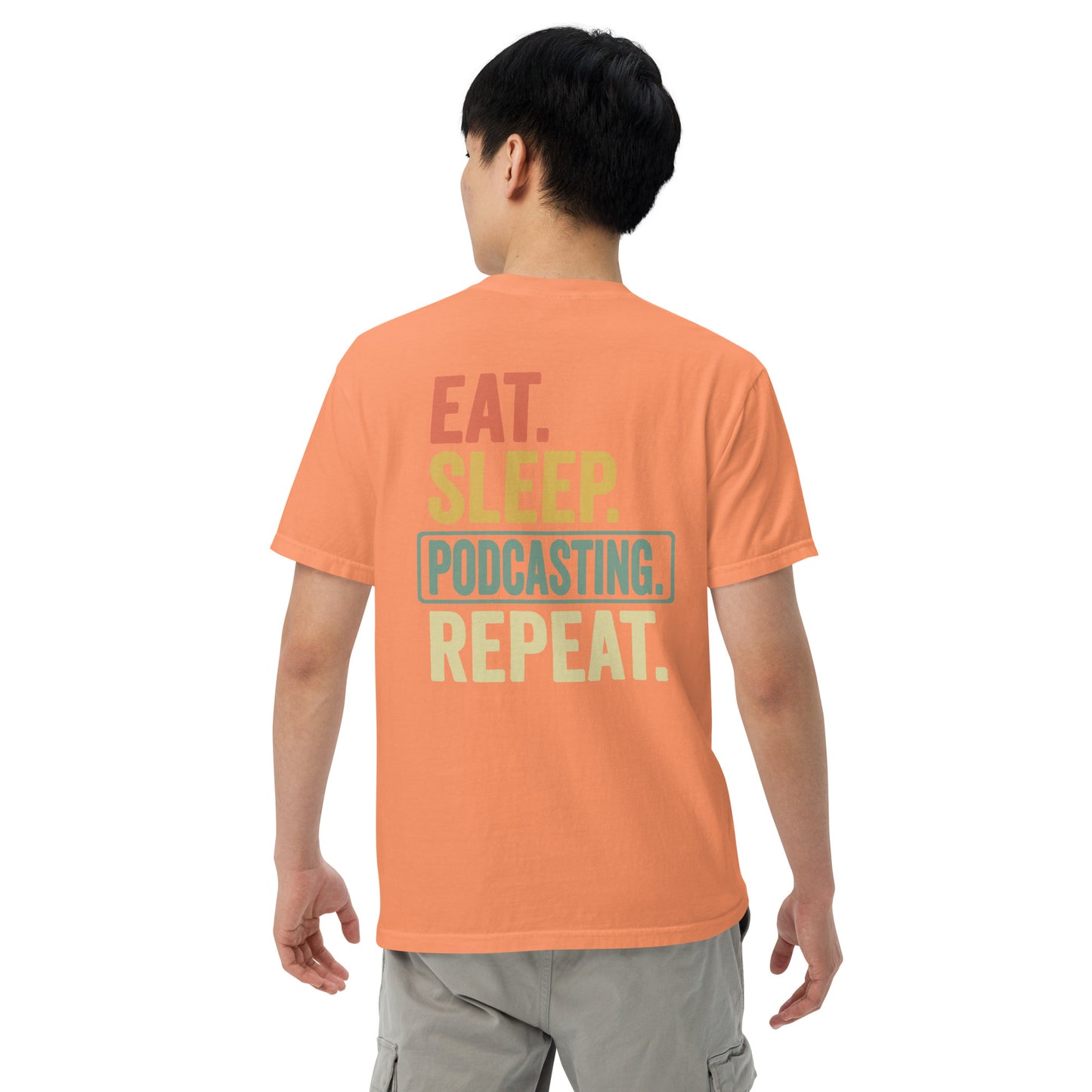 SOTVO Booth Wear: Podcast Repeat: Unisex Comfort Wear/Colors Heavyweight T-Shirt