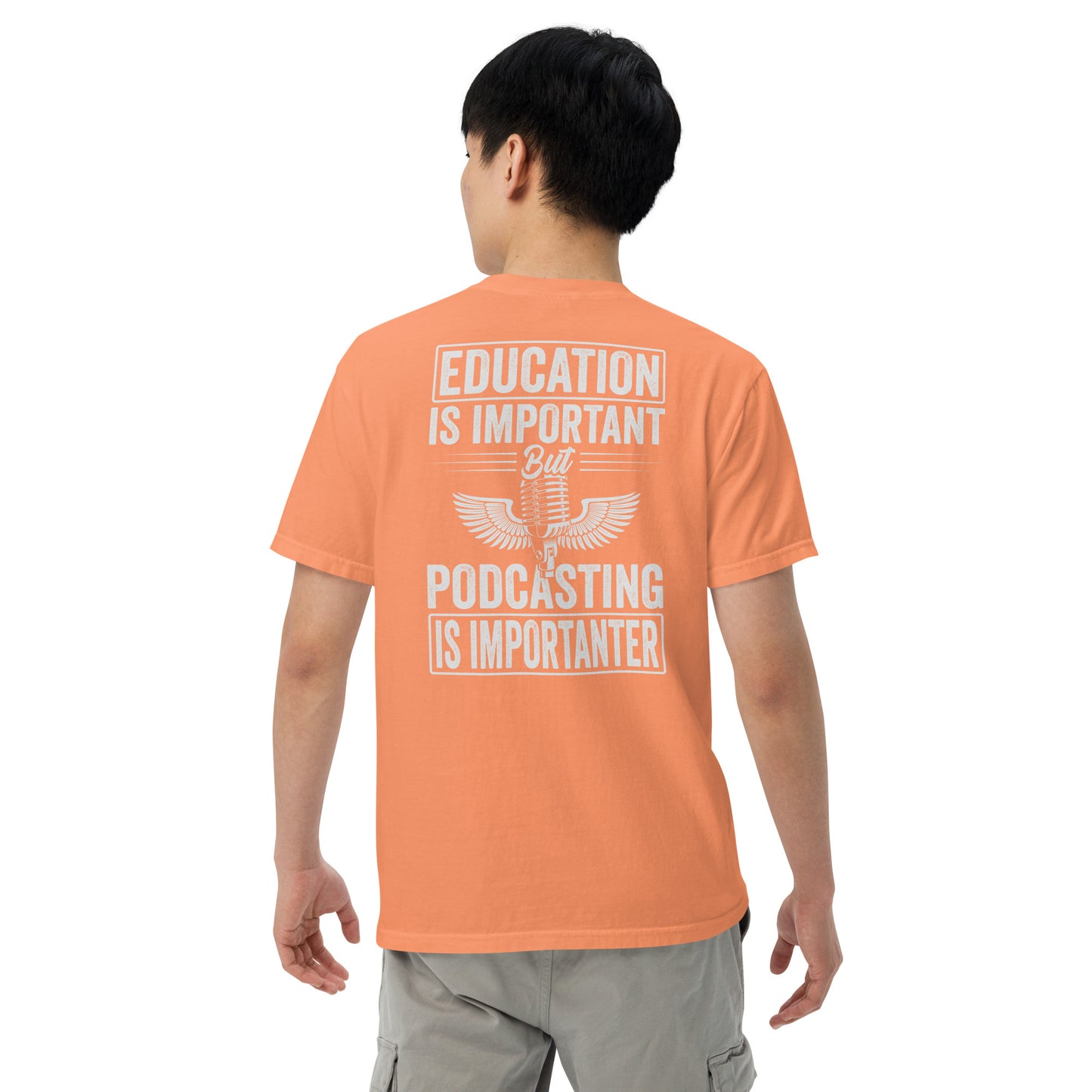 Podcast and Education: Unisex Comfort Wear/Colors Heavyweight T-Shirt