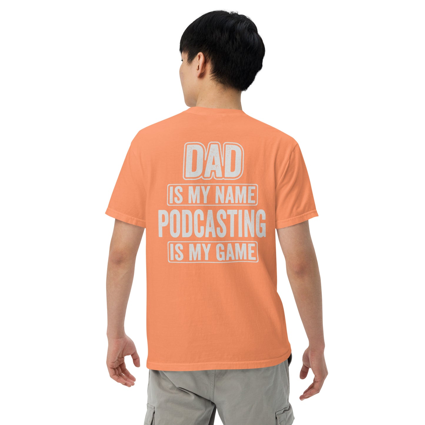 Dad Podcasting: Unisex Comfort Wear/Colors Heavyweight T-Shirt