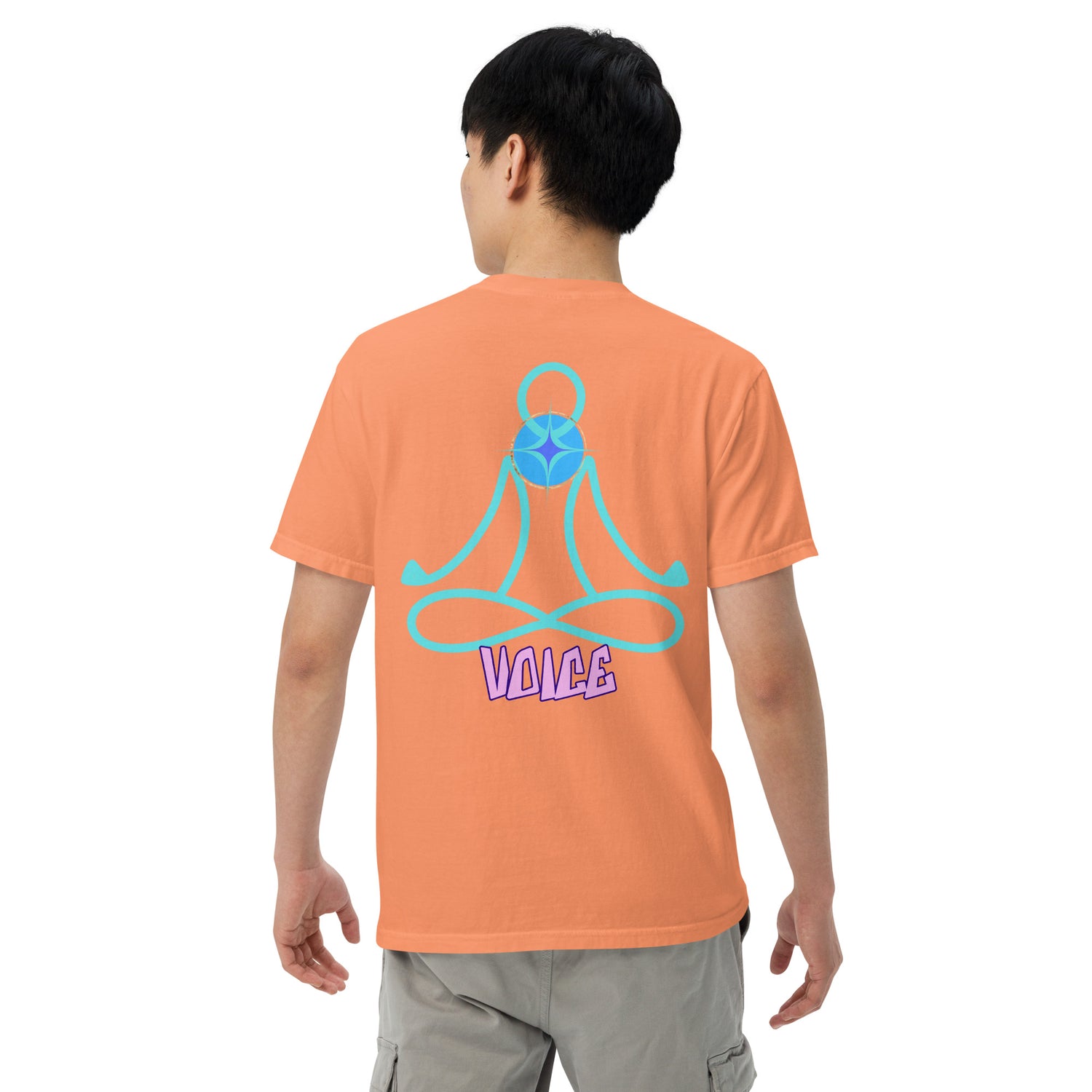 Motivational Affirmation: Yoga Throat 5th Chakra &quot;Voice&quot;: Unisex Comfort Wear/Colors Heavyweight T-Shirt