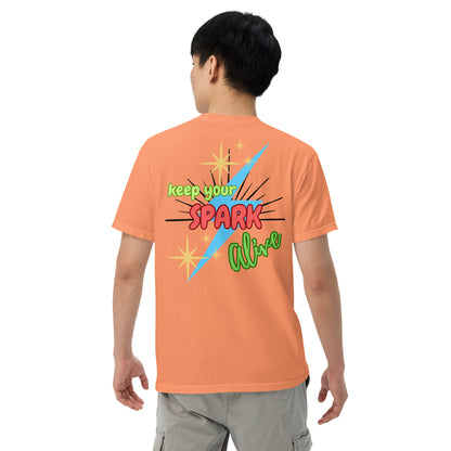 Motivational Affirmation &quot;Keep Your Spark Alive&quot;: Unisex Comfort Wear/Colors Heavyweight T-Shirt