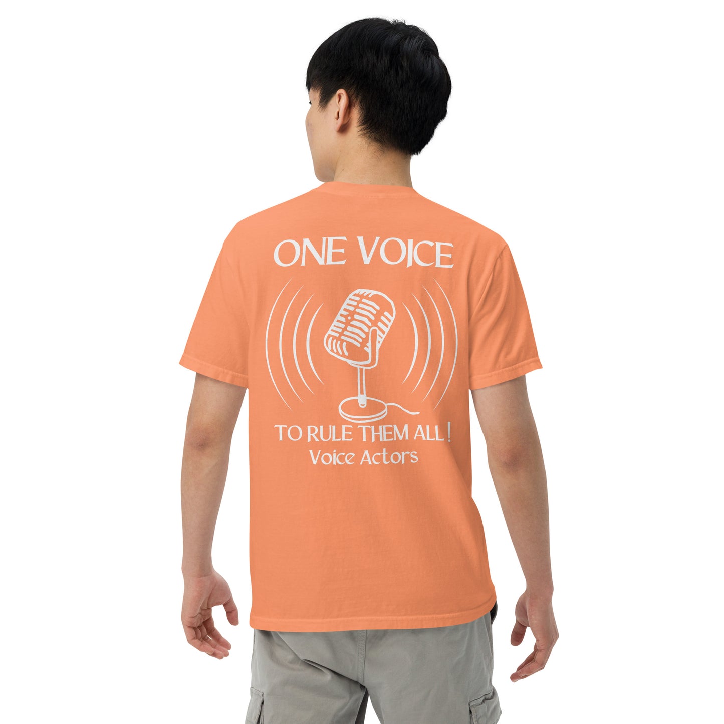 SOTVO Booth Wear: "ONE VOICE to RULE THEM ALL": Unisex Comfort Wear/Colors Heavyweight T-Shirt