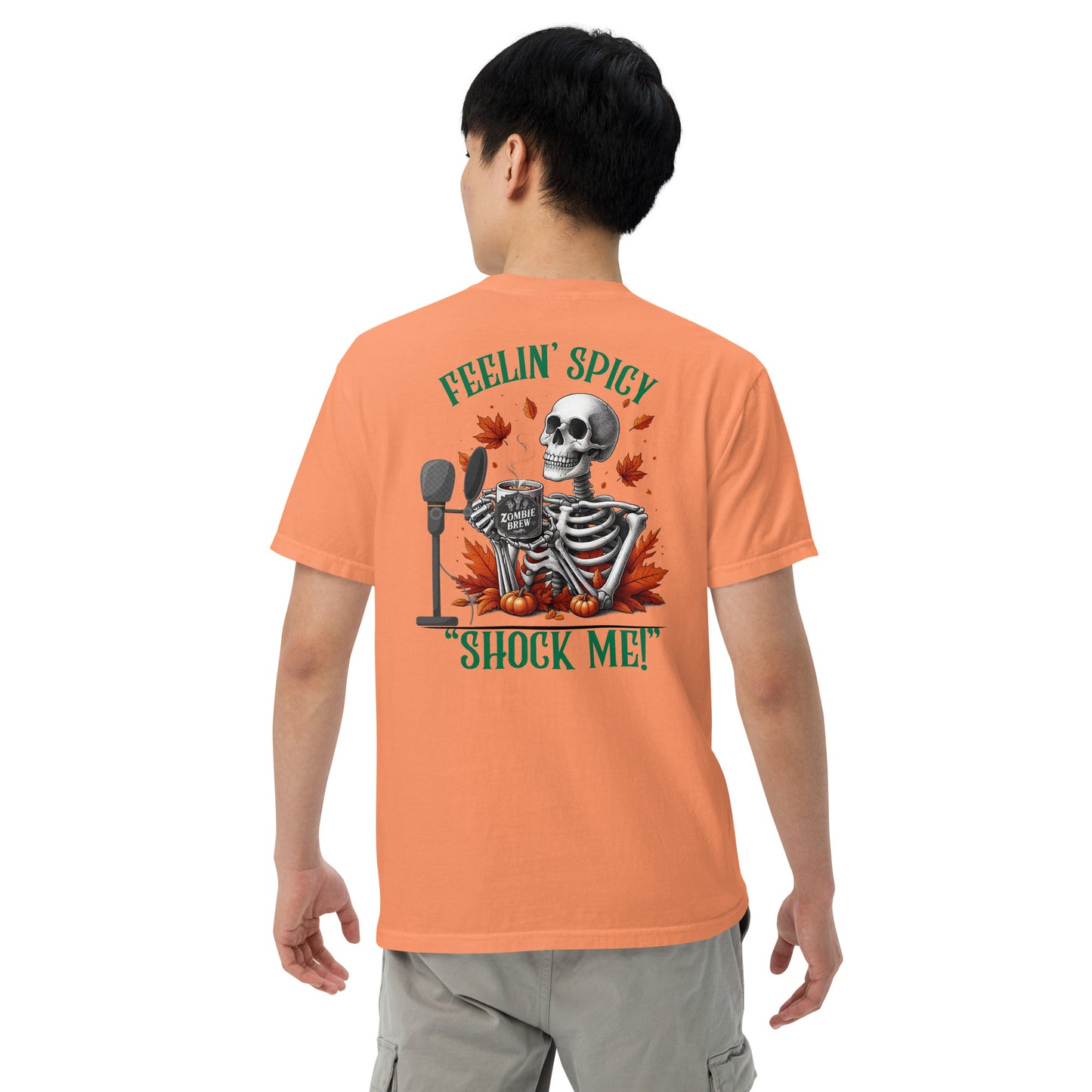 SOTVO Skeleton Sugar Skull Feelin' Spicy: Unisex Comfort Wear/Colors Heavyweight T-Shirt