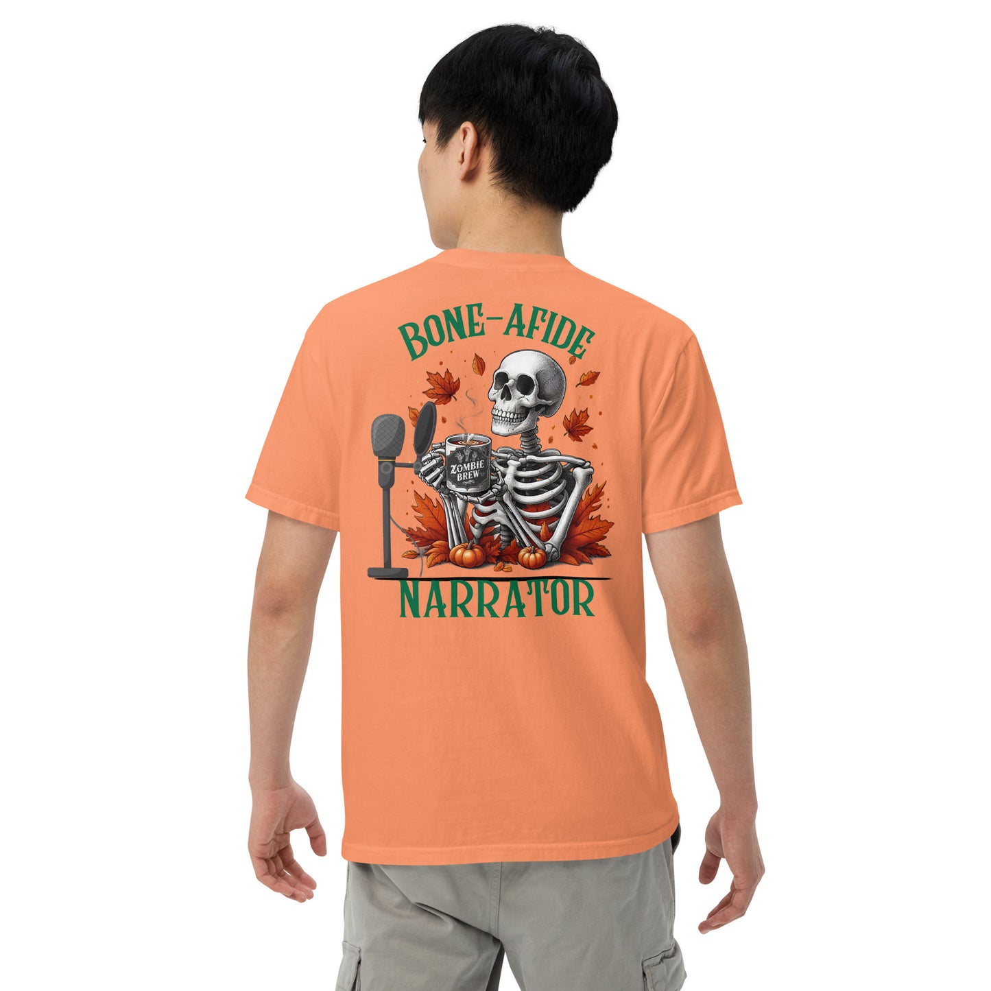 SOTVO Skeleton Sugar Skull Bone-Afide Narrator: Unisex Comfort Wear/Colors Heavyweight T-Shirt